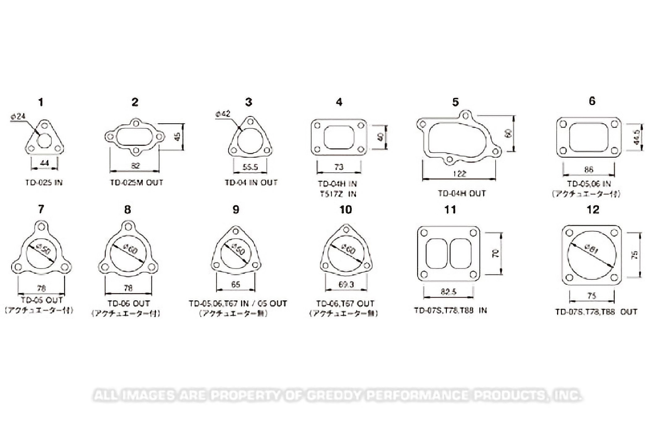 TD TURBO OUTLET (ACT/EXT) GASKET TD06S TD06SH-16 - (11900141)