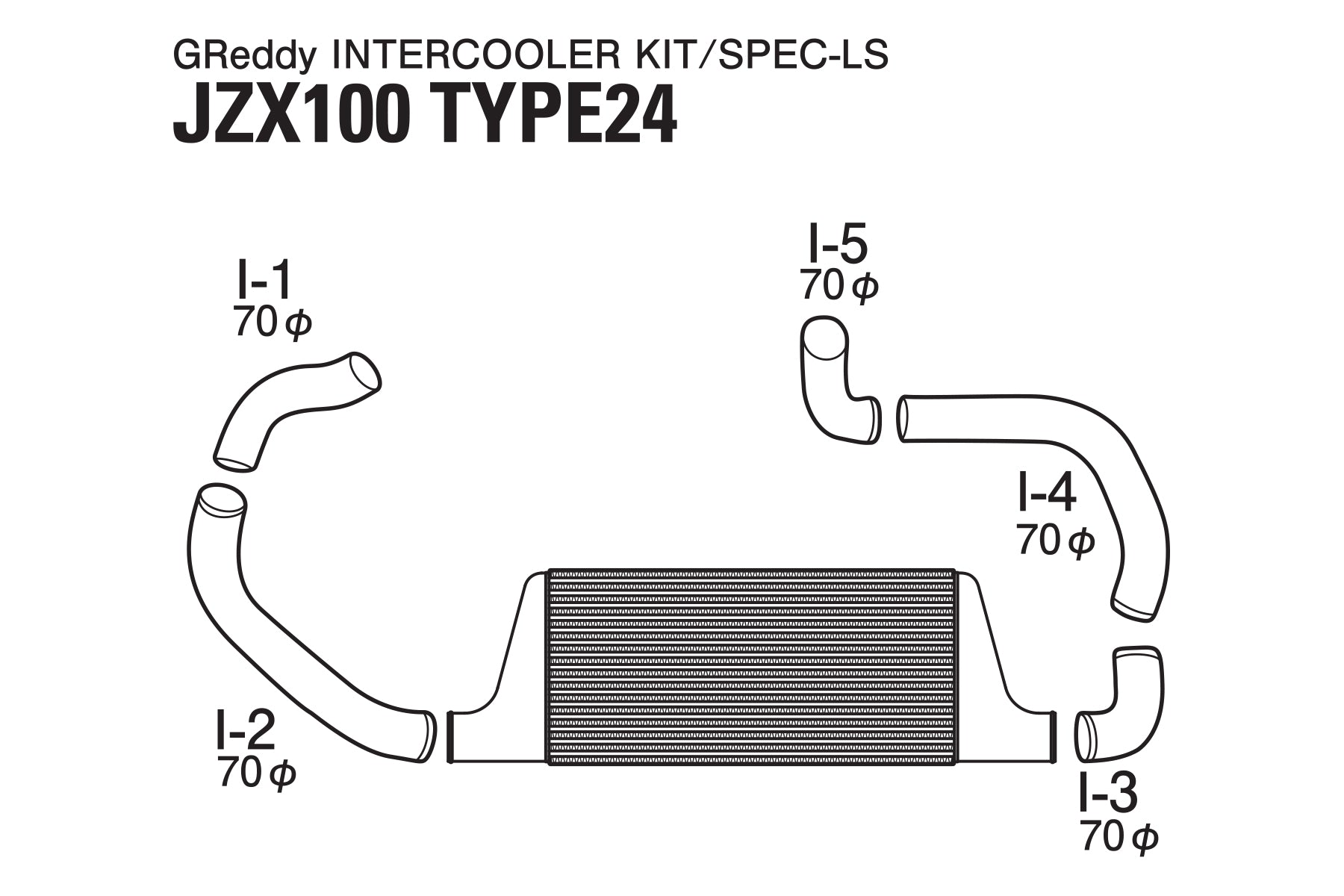 TRUST INTERCOOLER SPEC-LS T-24 JZX100 - (12010461)