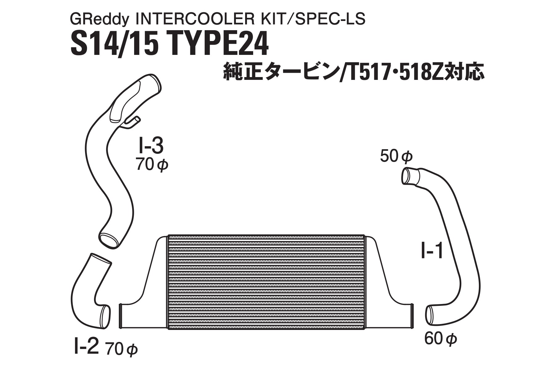 TRUST INTERCOOLER SPEC-LS T-24 S14/S15 - (12020480)