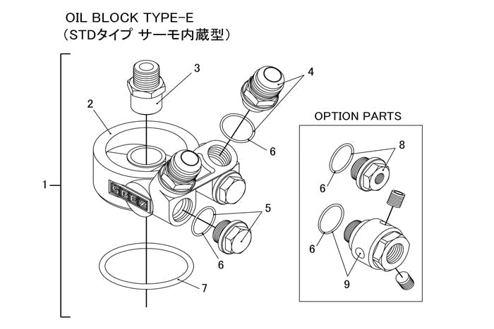 GREDDY M18xP1.5 O-RING PLUG FITTING FOR OIL COOLER ADAPTERS - (12401121)