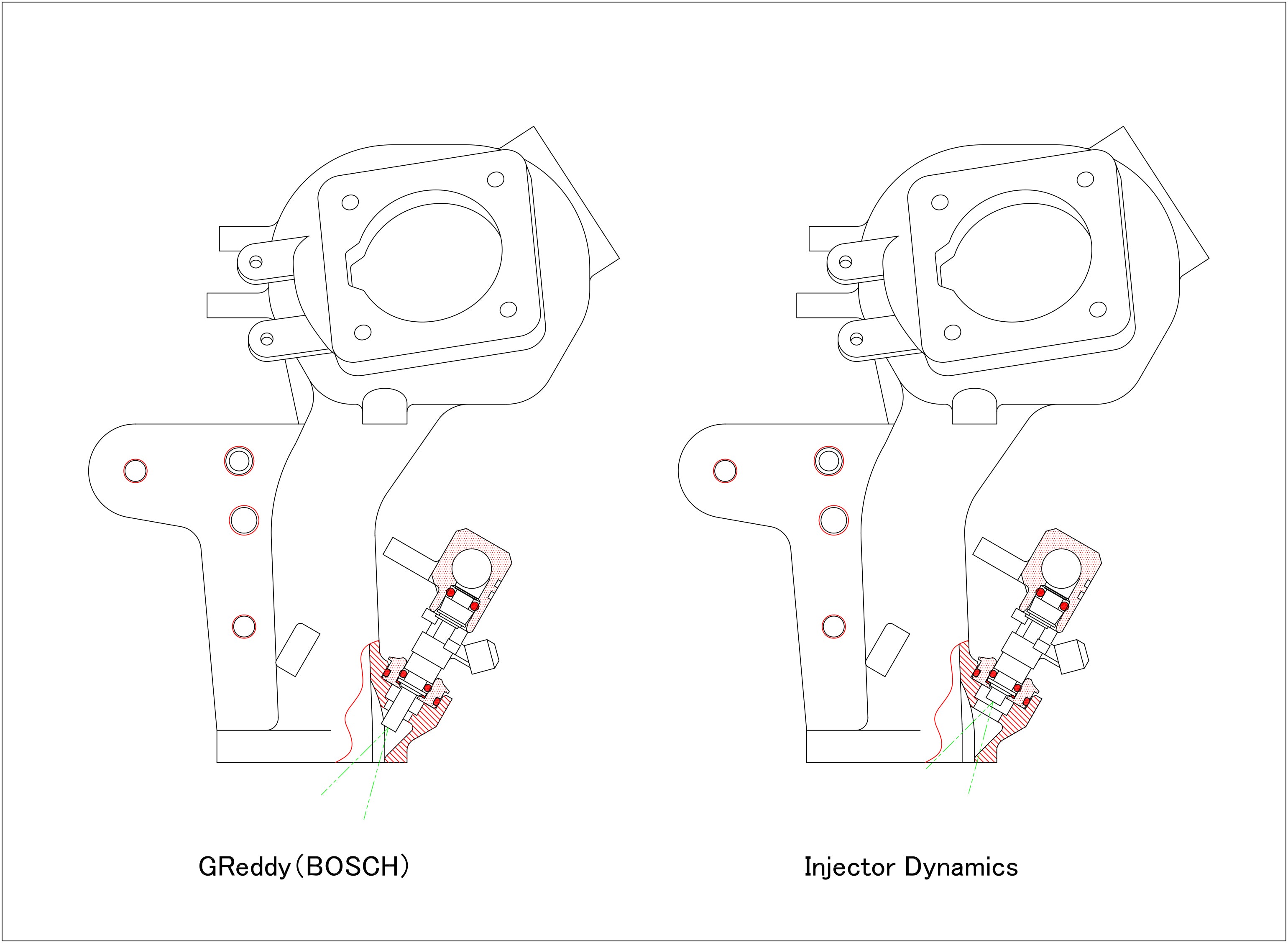 GReddy long-reach injectors vs ID