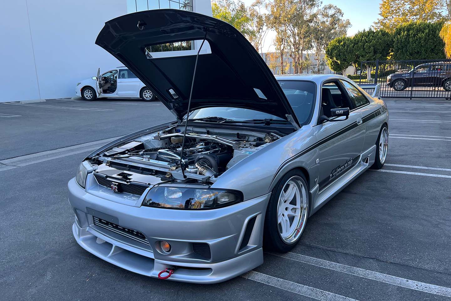 Garage Active 400R Type Dry Carbon Hood (R33) - special order