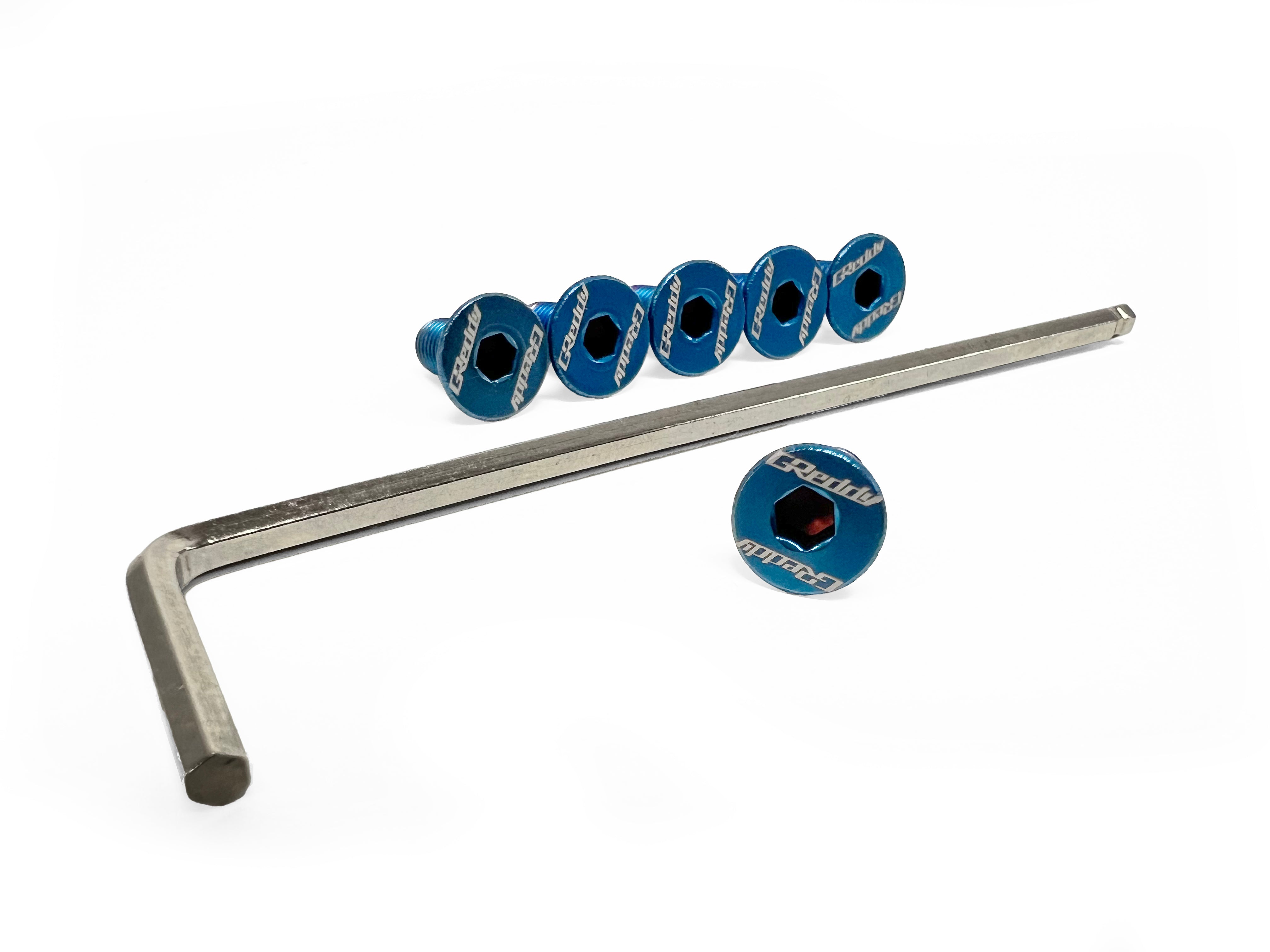 GReddy Steering Wheel Bolt Kit(s) -  Burnt Blue/Raw Gold Titanium