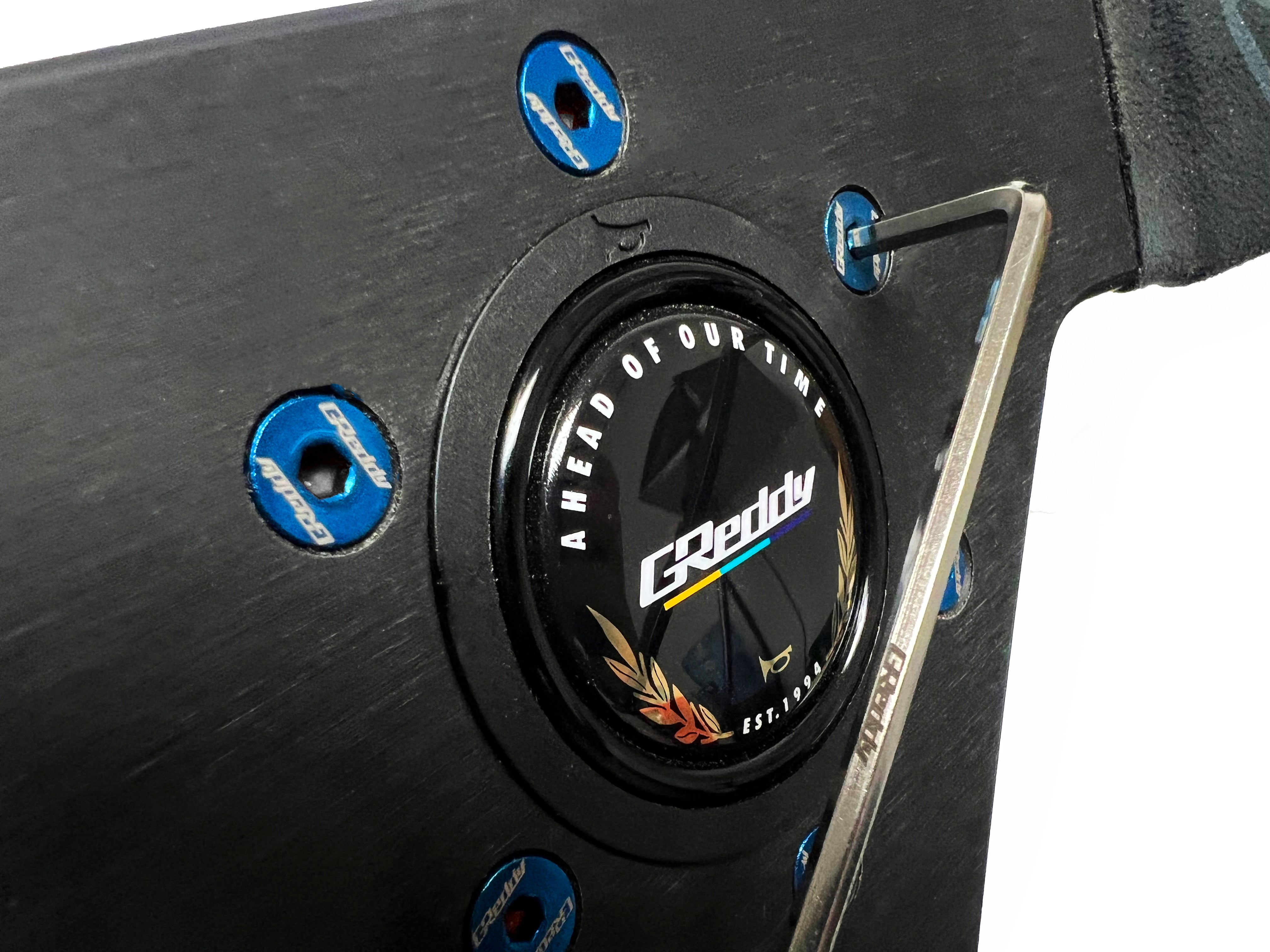 GReddy Steering Wheel Bolt Kit(s) -  Burnt Blue/Raw Gold Titanium