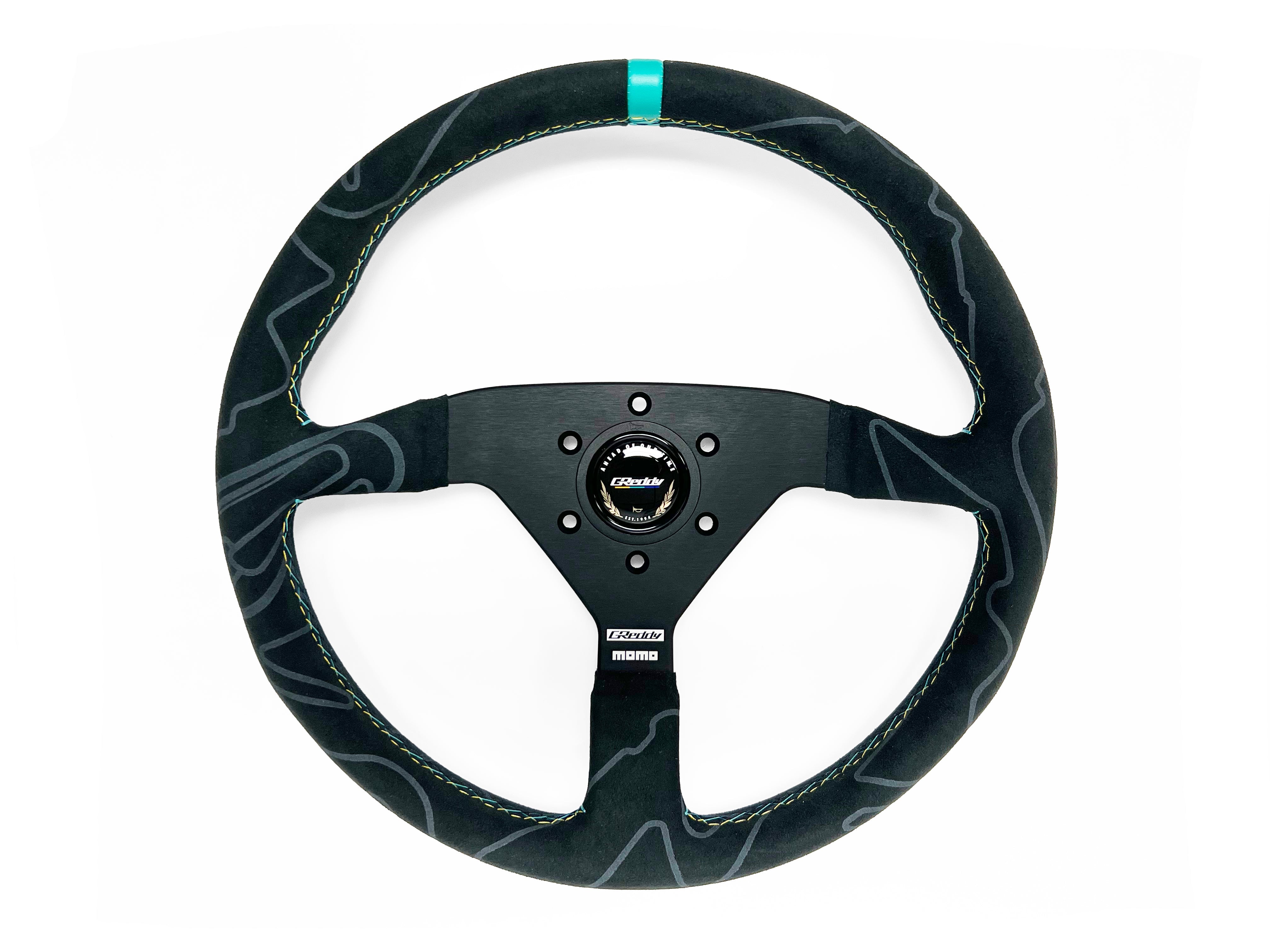 GREDDY MOMO ALCANTARA MONTECARLO STEERING WHEEL, LIMITED EDITION - (16500211)