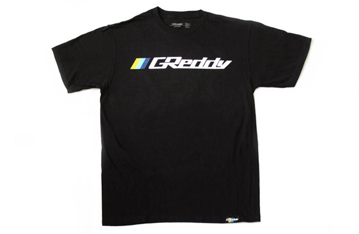 GReddy OG Logo Tee (with 3 stripes) - Black