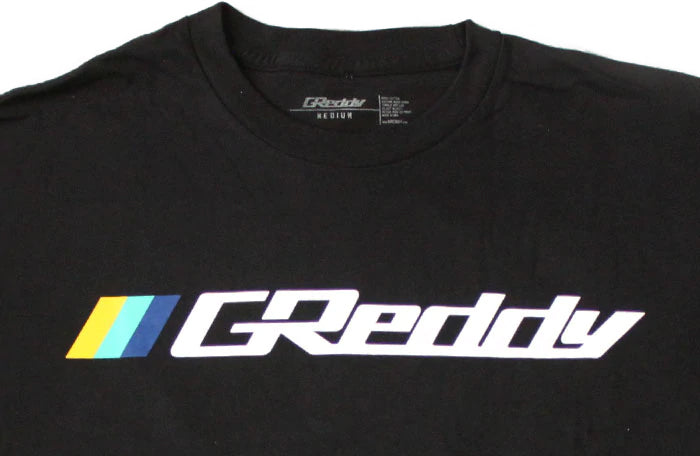 GReddy OG Logo Tee (with 3 stripes) - Black