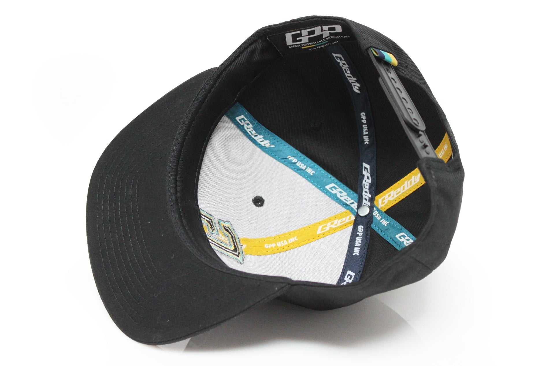 GReddy 3-Color "G" Snap-Back Cap - Black