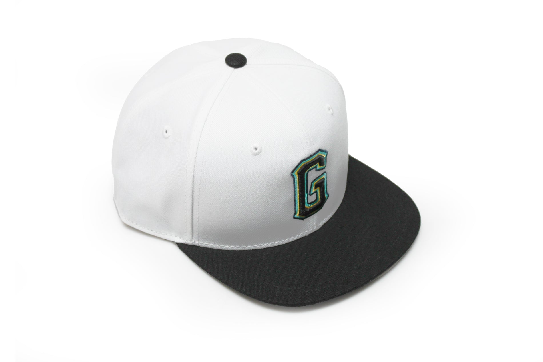 GReddy 3-Color "G" Snap-Back Cap - White and Black