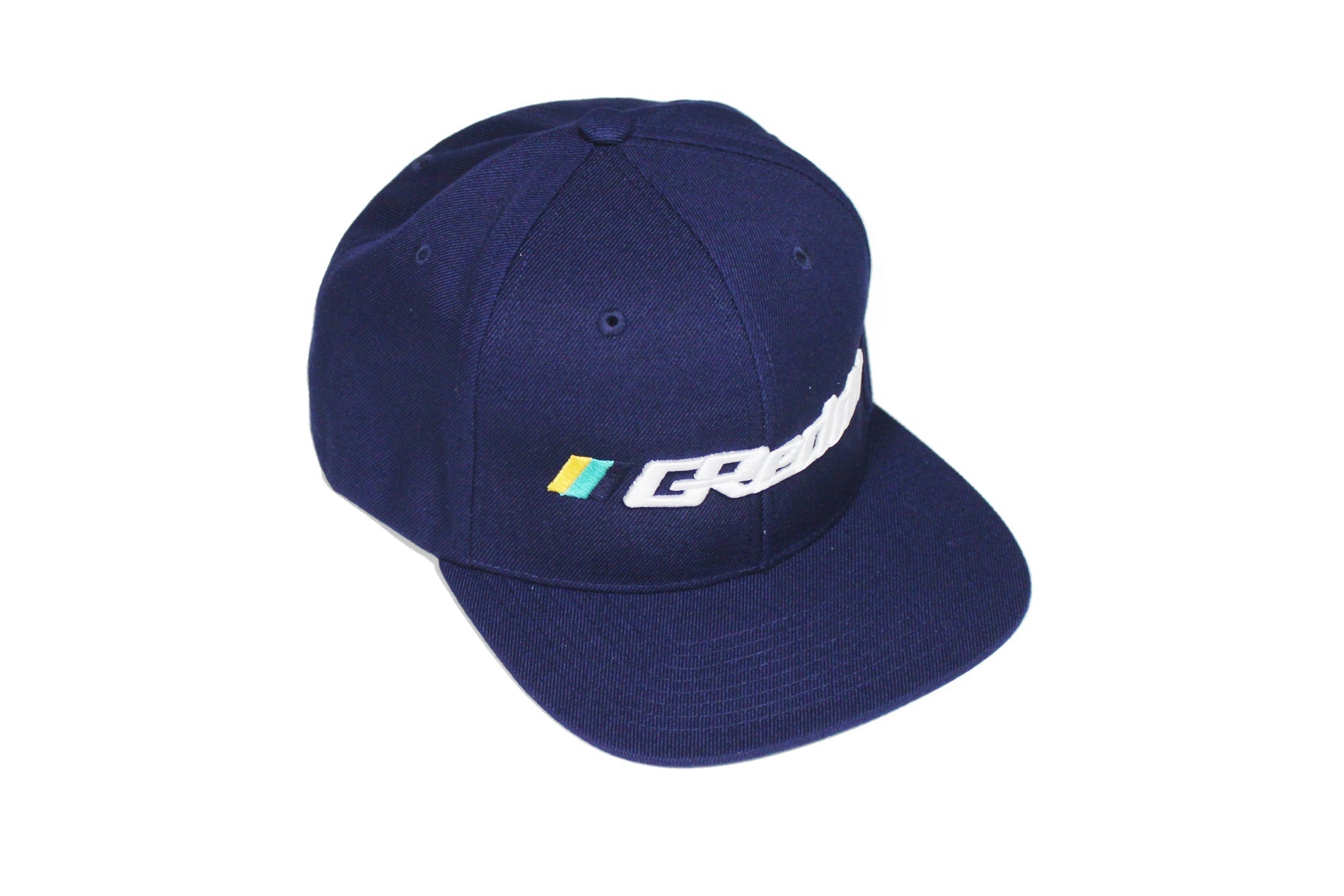 Forward Stripe GReddy Logo Snap-Back Cap - Navy Blue