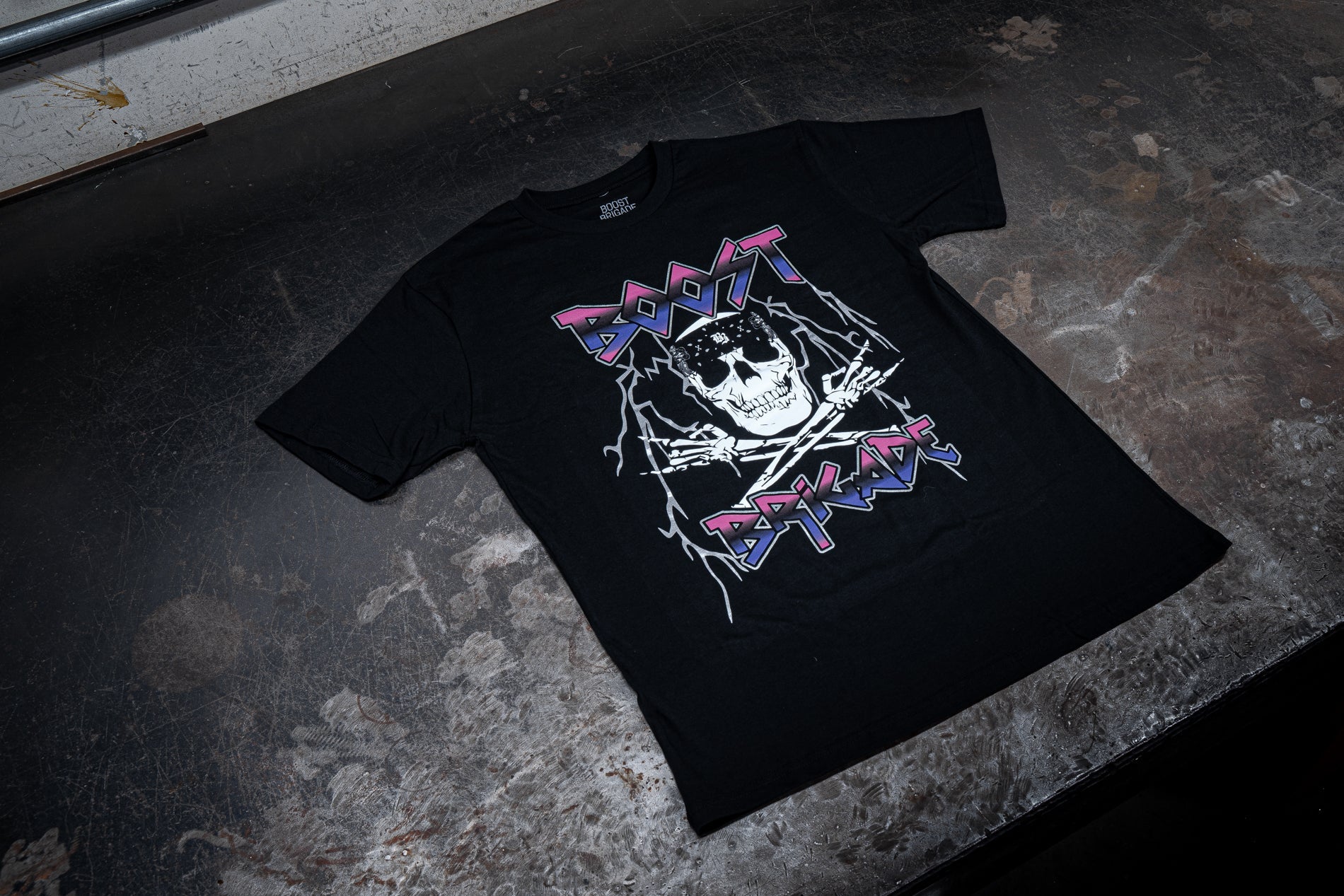 Boost Brigade Metal Tee - Black