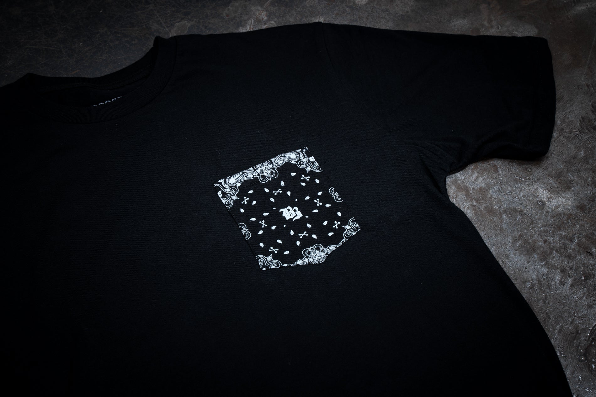 Boost Brigade Paisley Pocket Tee - Black