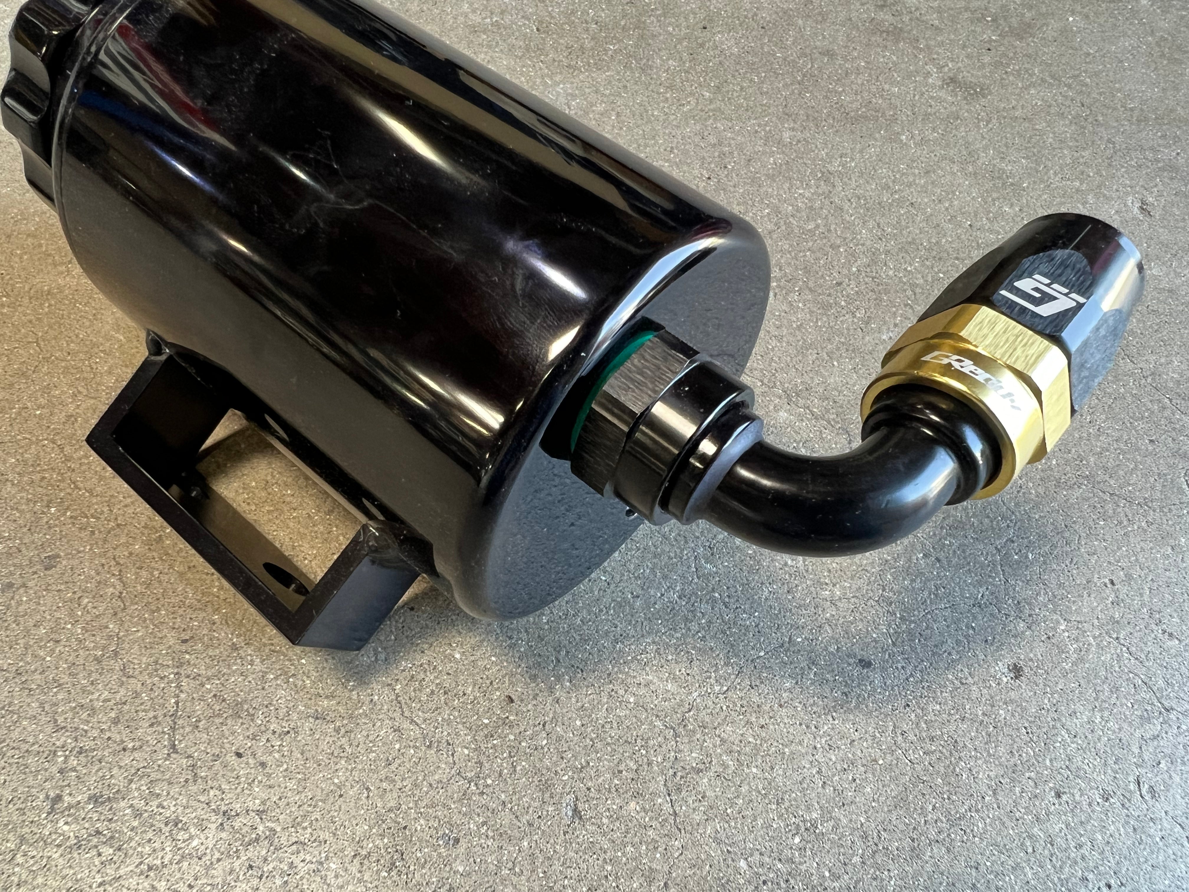 GReddy -08 ORB male Swivel Hose End(s) - Black / Gold anodized