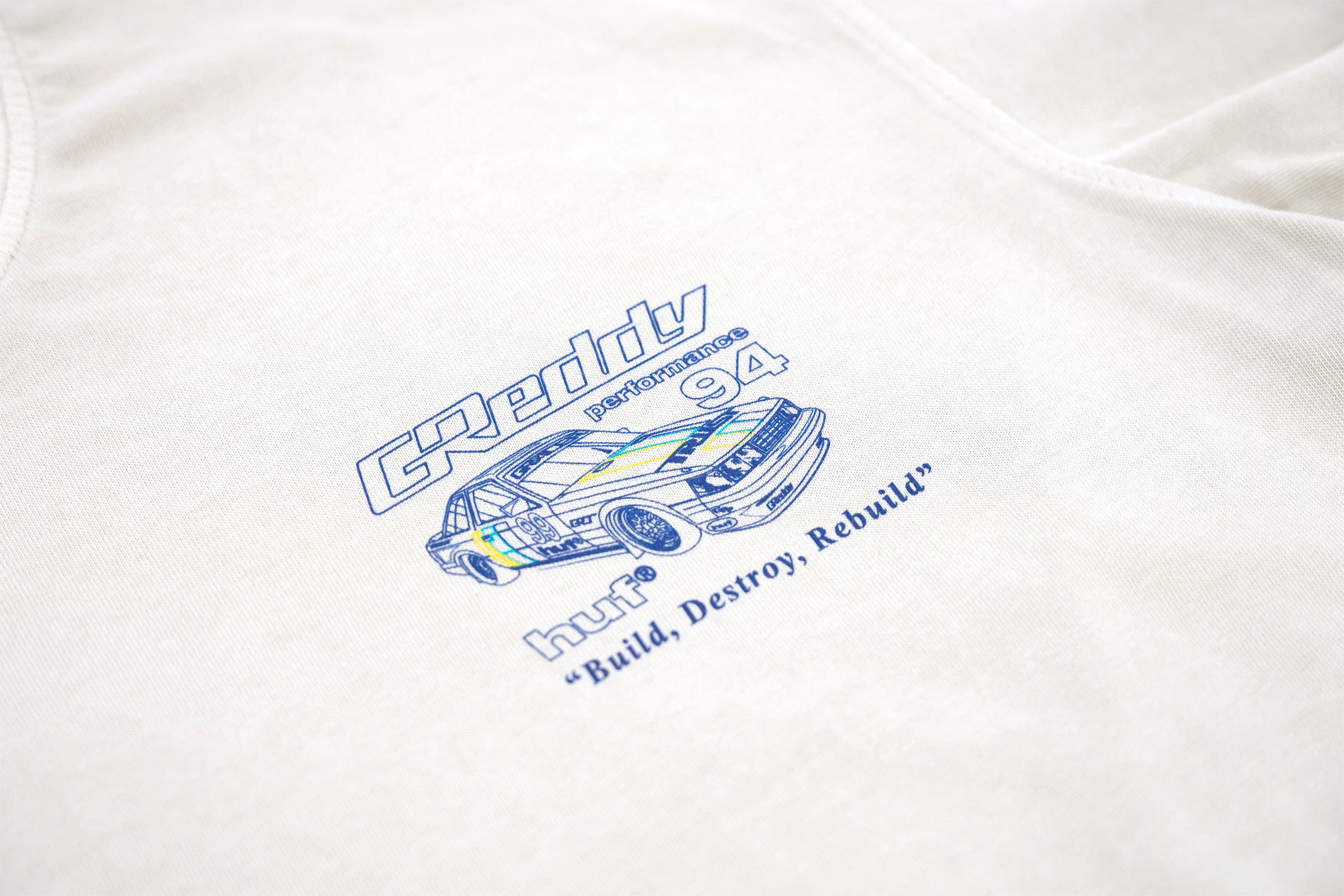GReddy x HUF Retro Mod Boxy Tee - Pigment French Oak
