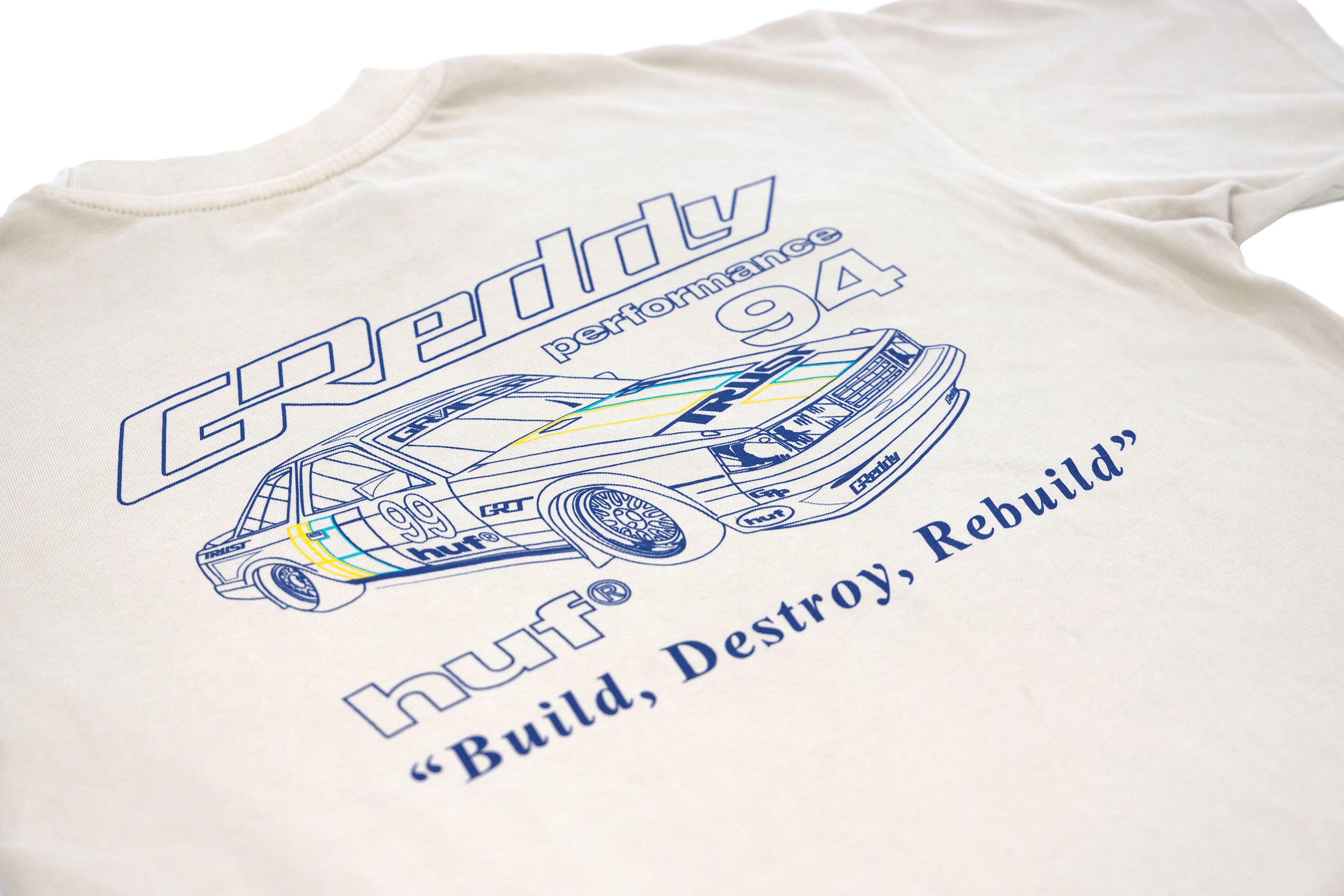 GReddy x HUF Retro Mod Boxy Tee - Pigment French Oak