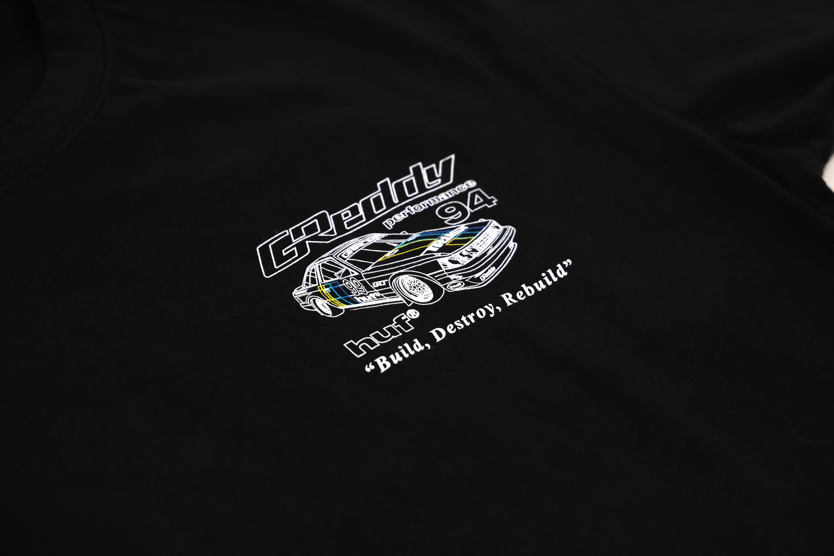 GReddy x HUF Retro Mod Tee - Black