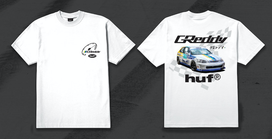 HUF x GReddy EK Tee - White