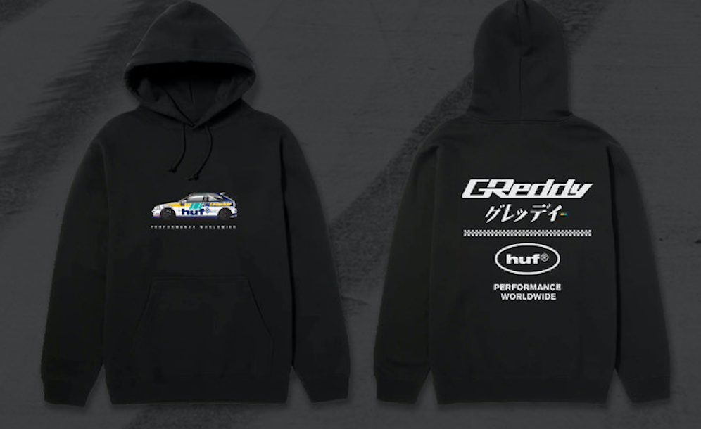 HUF x GReddy EK Hood - Black