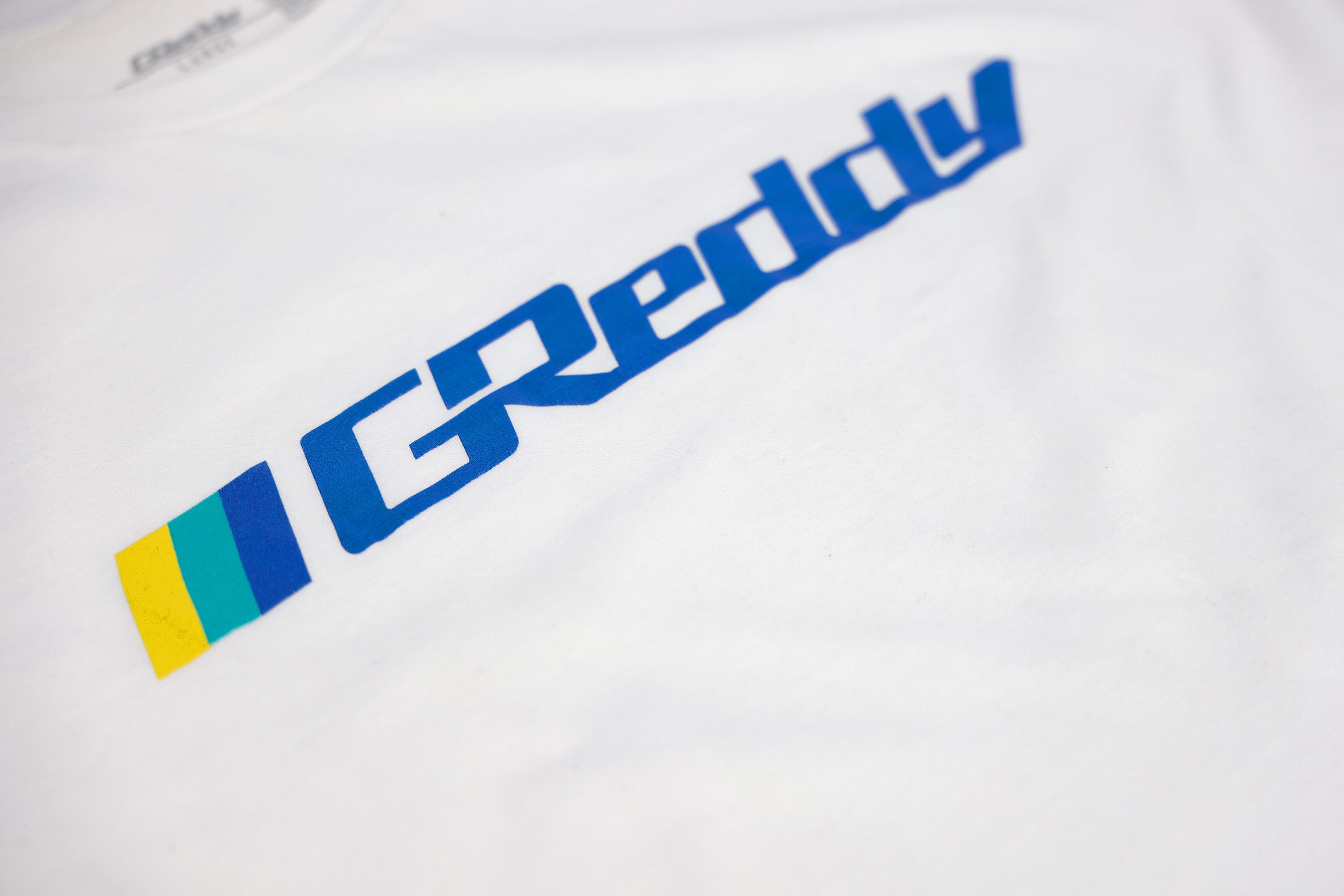 GReddy OG Logo Tee (with 3 stripes) - White
