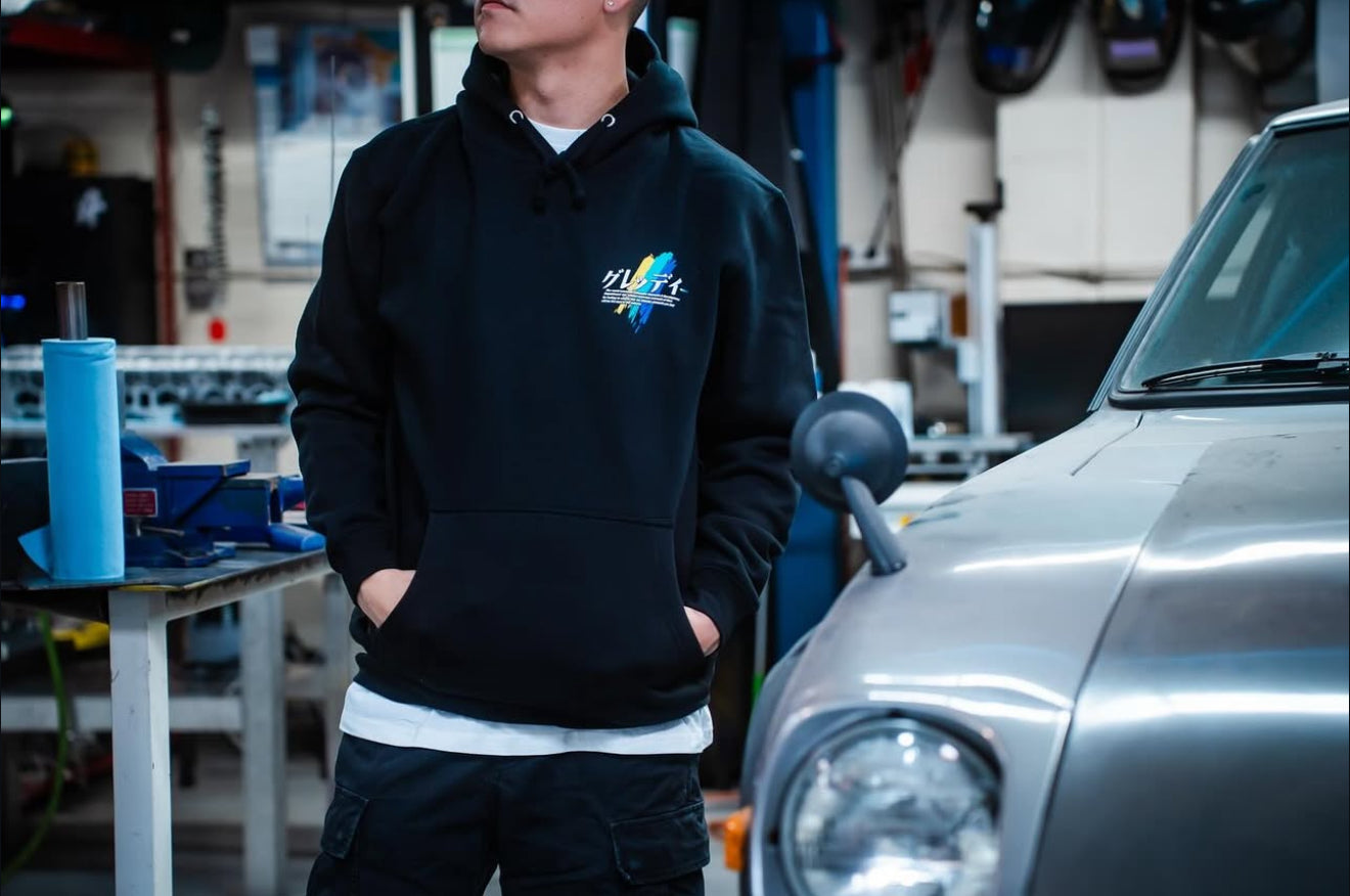 GReddy Definition Pullover Hood - Black