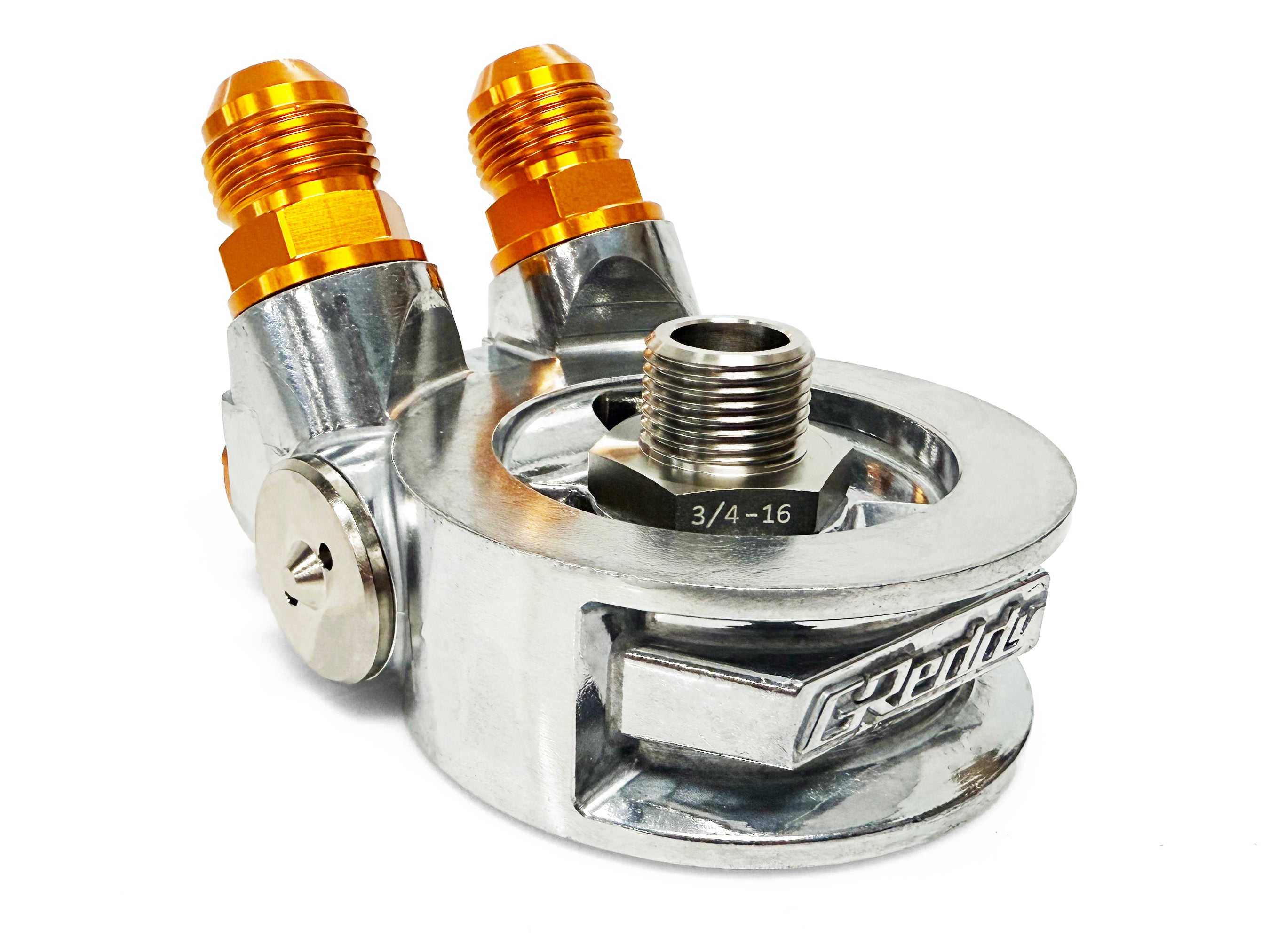 OIL COOLER STD BLOCK, ENG: 3/4-16UNF, FILTER: 3/4-16UNF, 10AN - (12401187)  NEW!