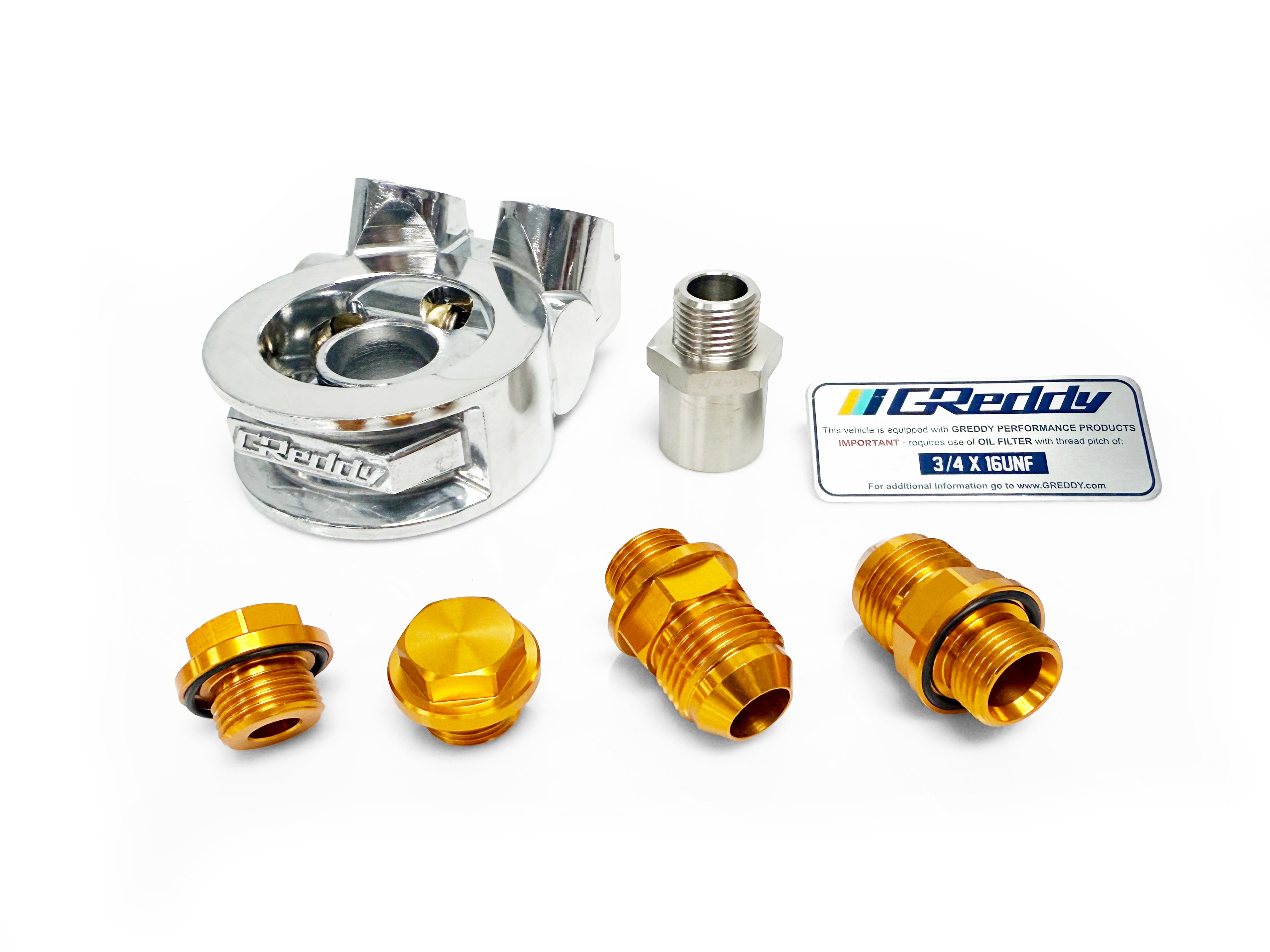 Revised GReddy Std. Oil Cooler Block Adapter - Universal - NEW and In-stock!
