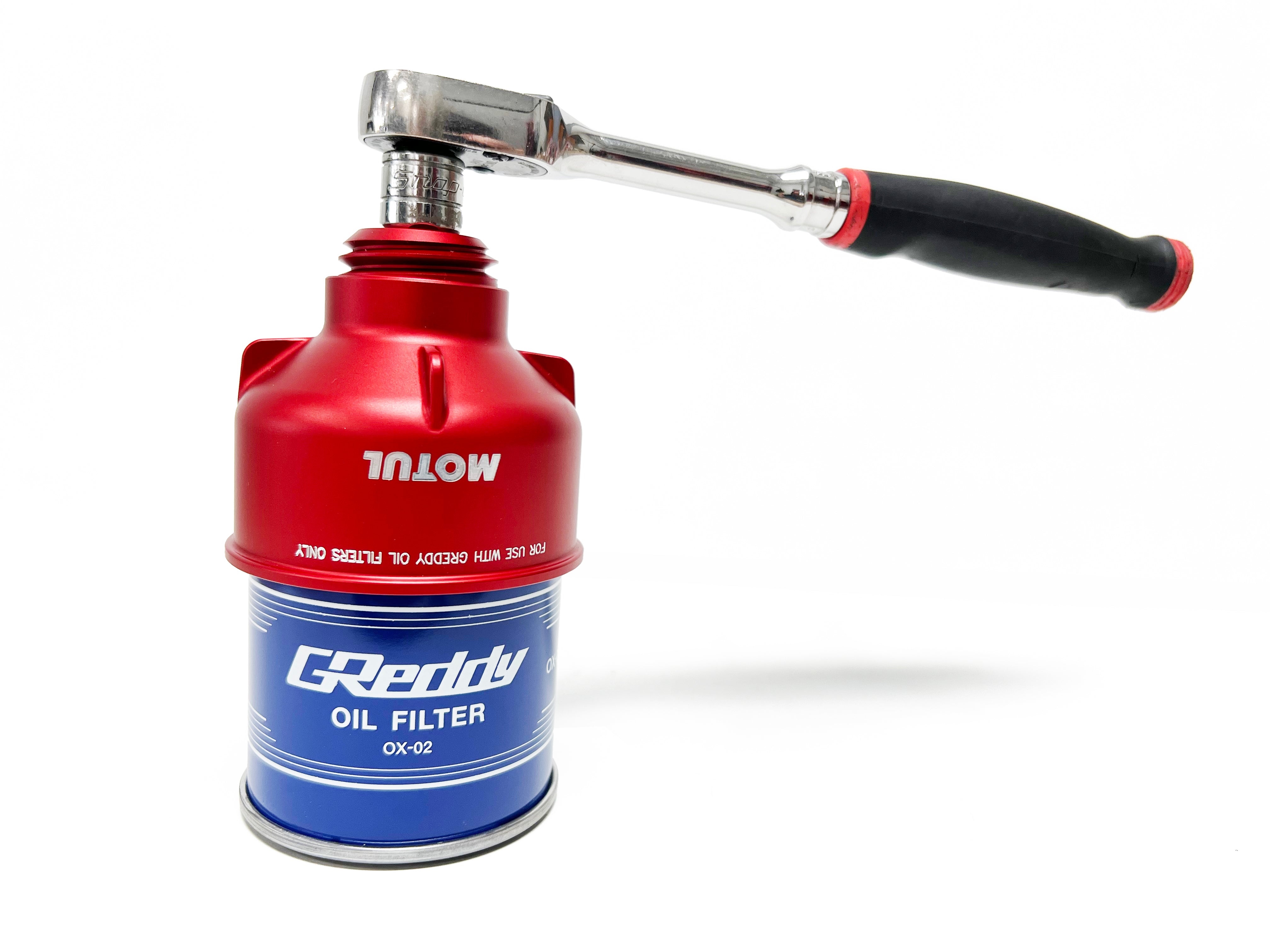 GReddy X Motul Aluminum Funnel / Oil Filter Removal Tool & GReddy Sports Oil Filter Set(s)