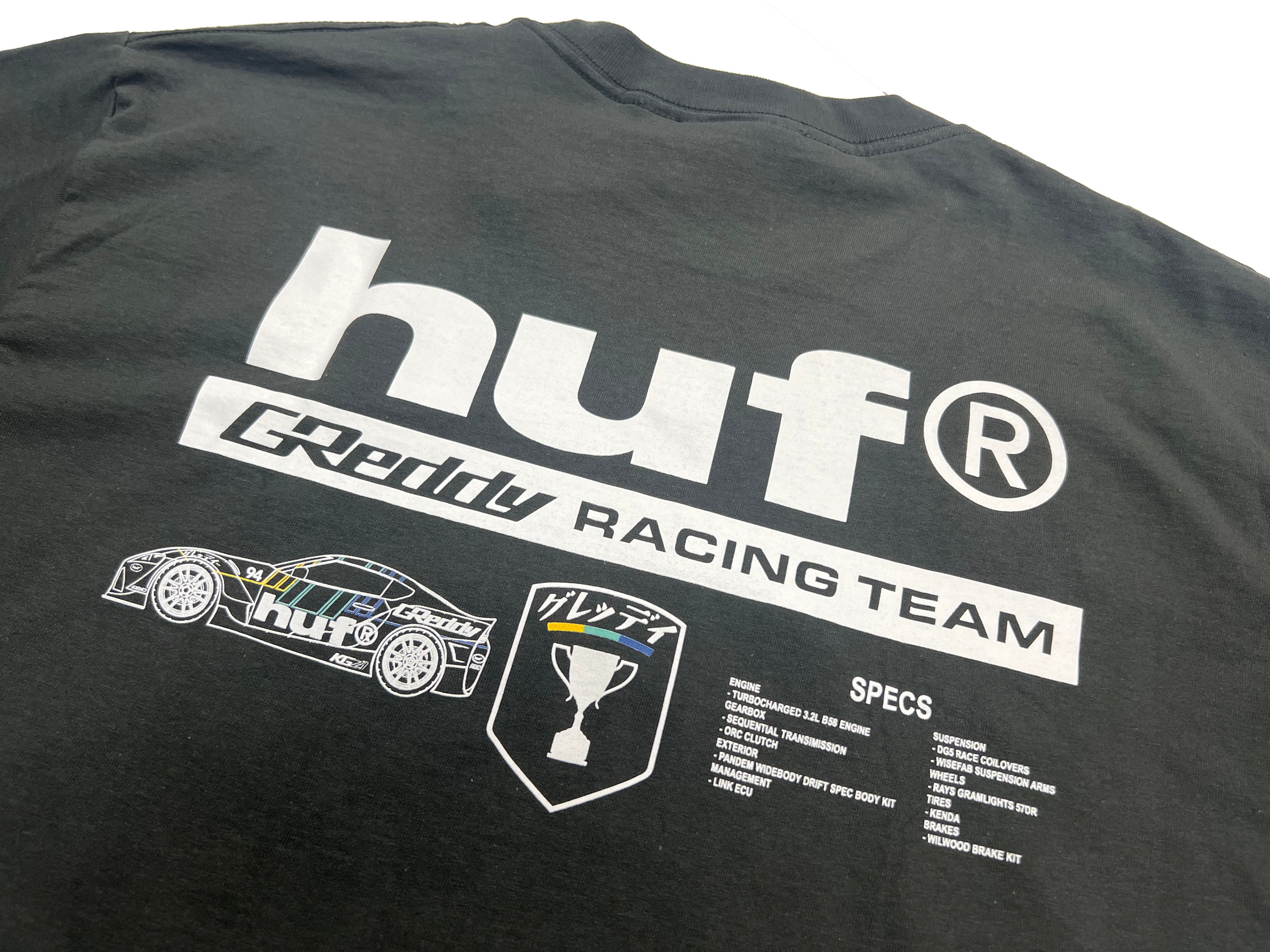 HUF x GReddy Racing Performance (oversized) Tee - Washed Black