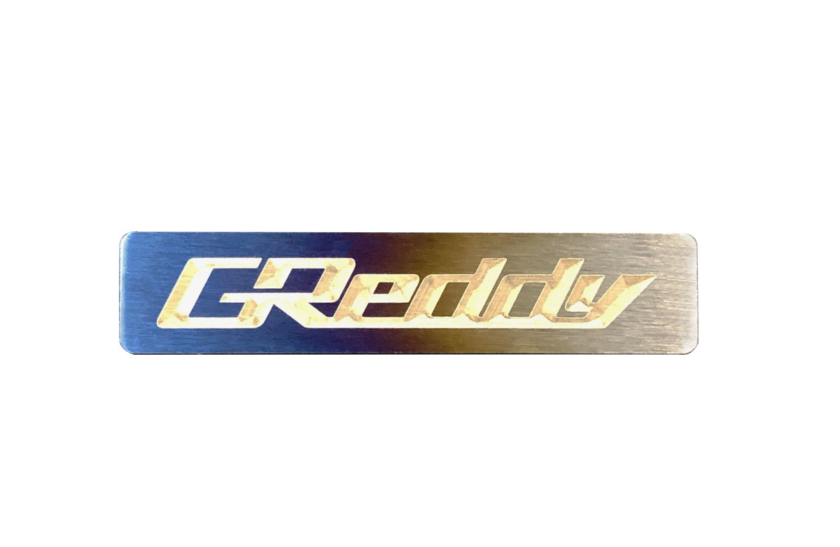 Titanium GReddy Emblem - (70x15mm)