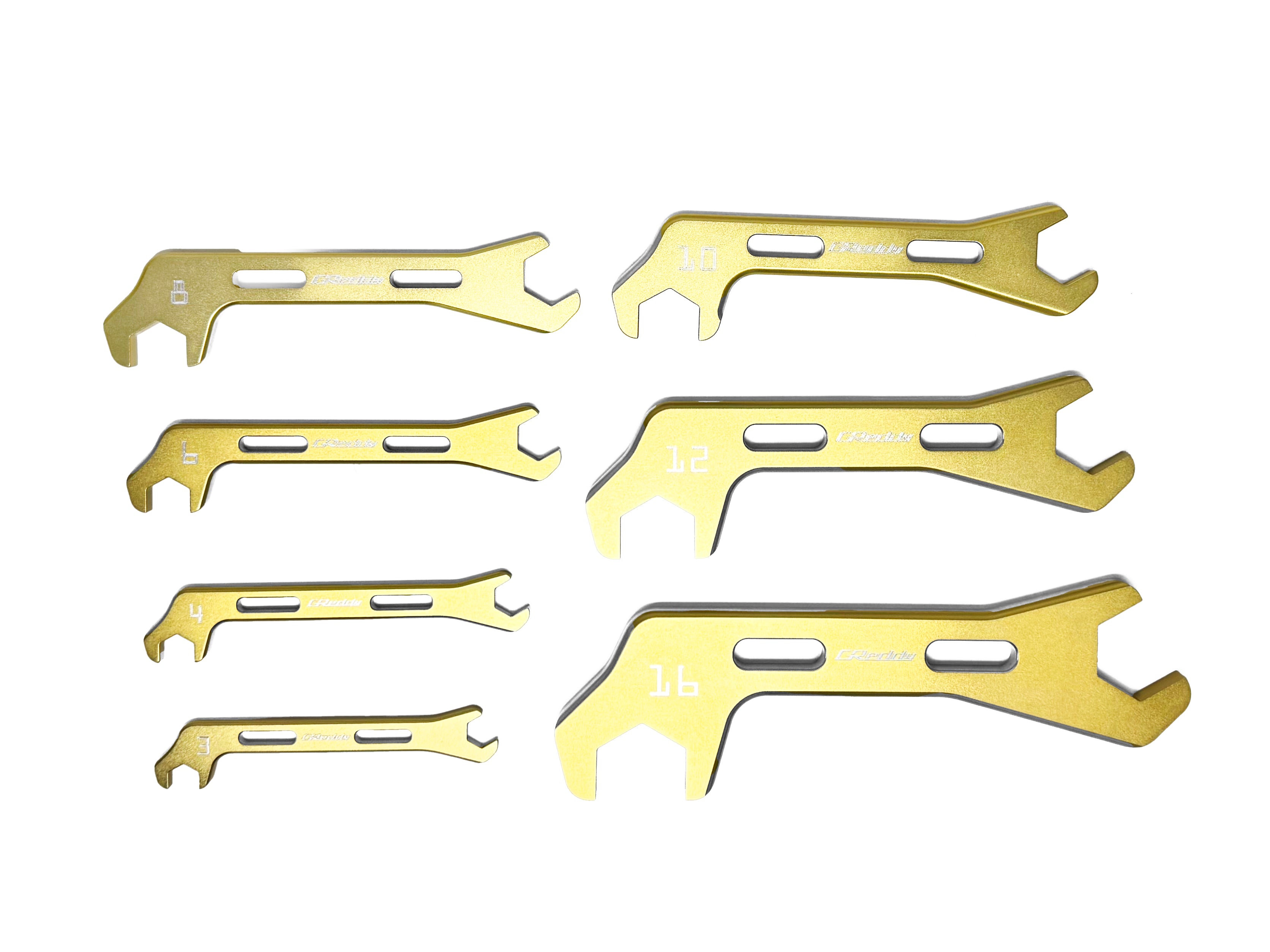 GReddy Angled AN Wrenches  - Gold Anodized