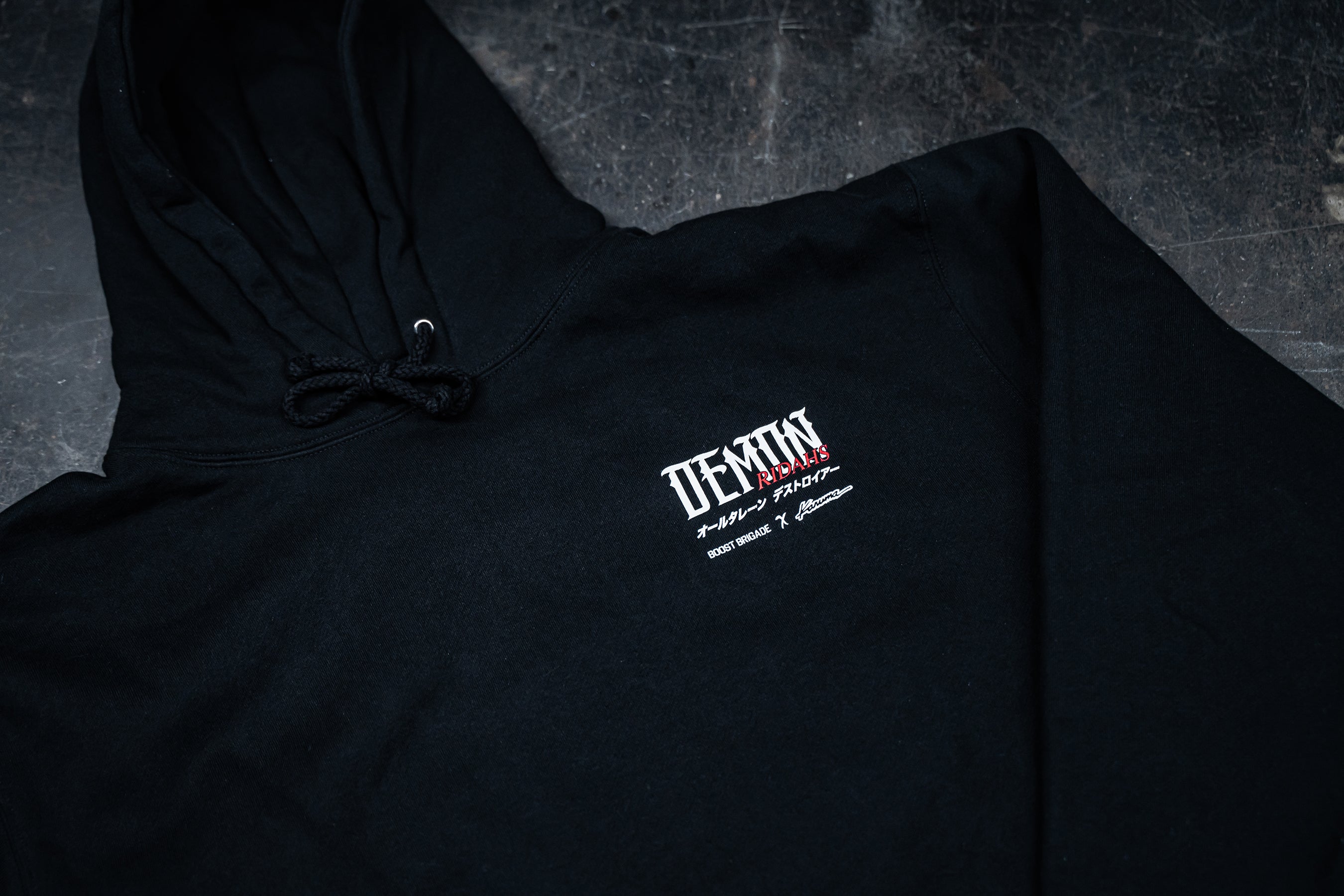 Boost Brigade x Karuma  Demon Ridahs Pullover Hood - Releasing Sun. 11/24 - 12noon PST