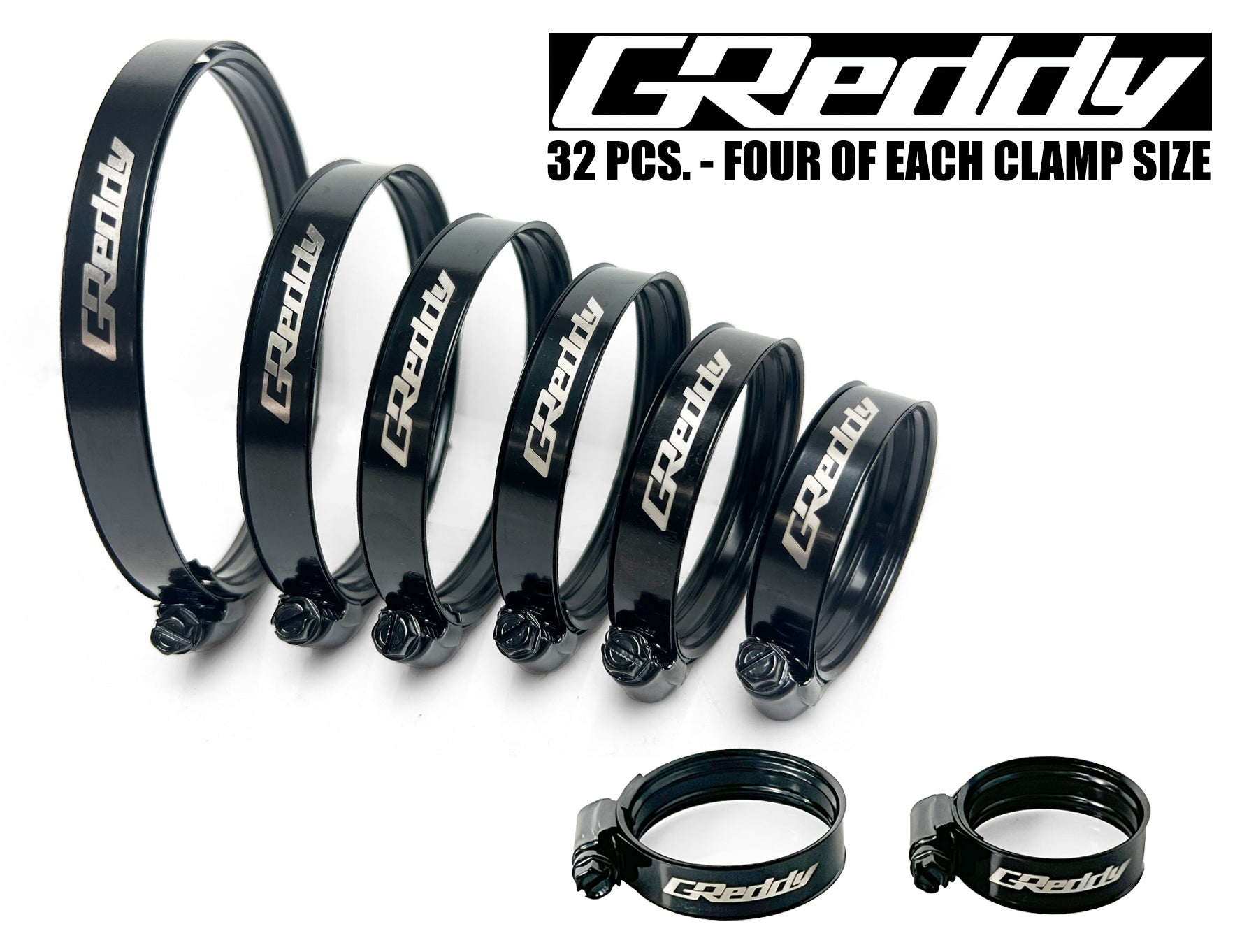 GReddy Dual-Bead Boost Clamp(s) - Black