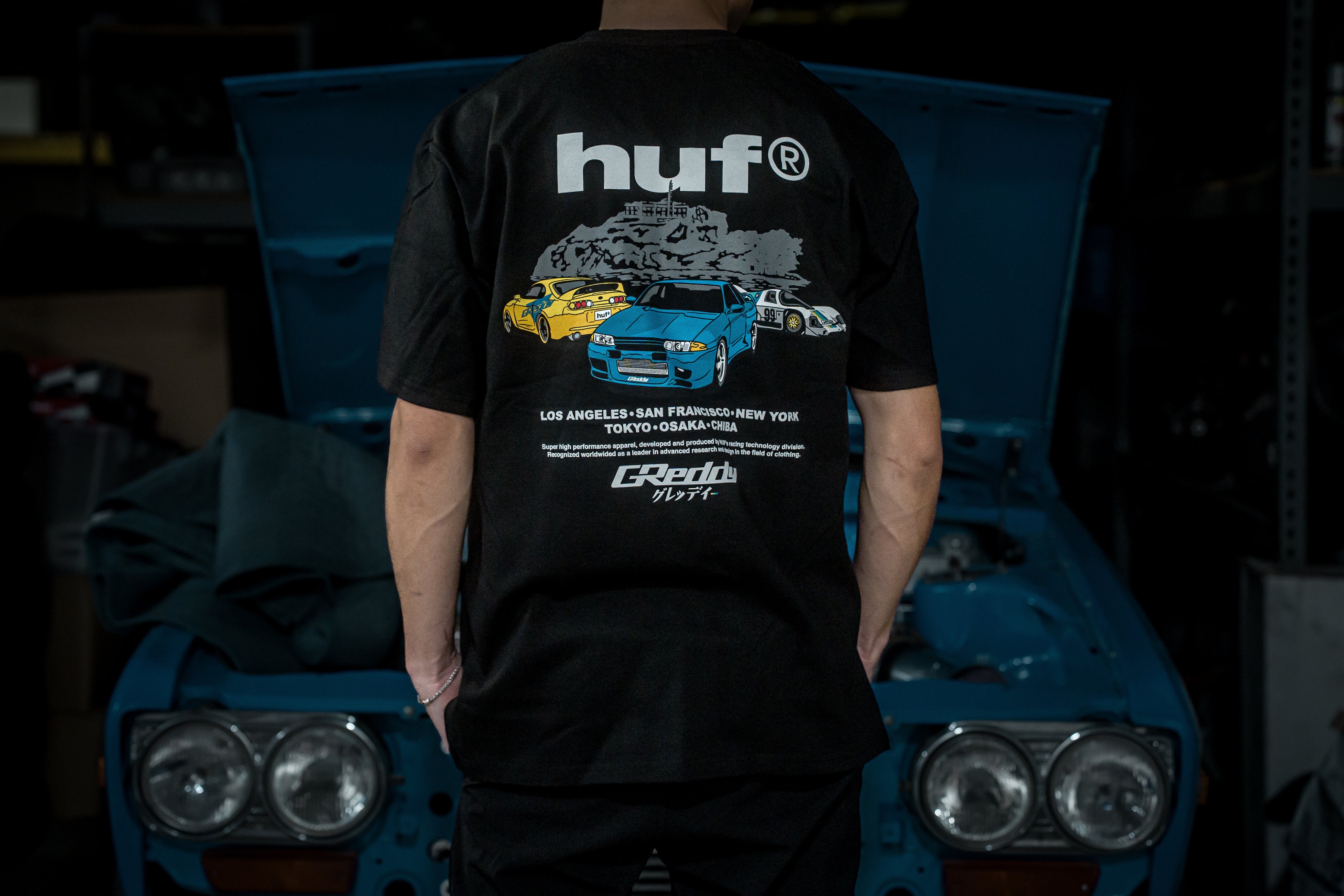 GReddy x HUF Cities Tee - Black