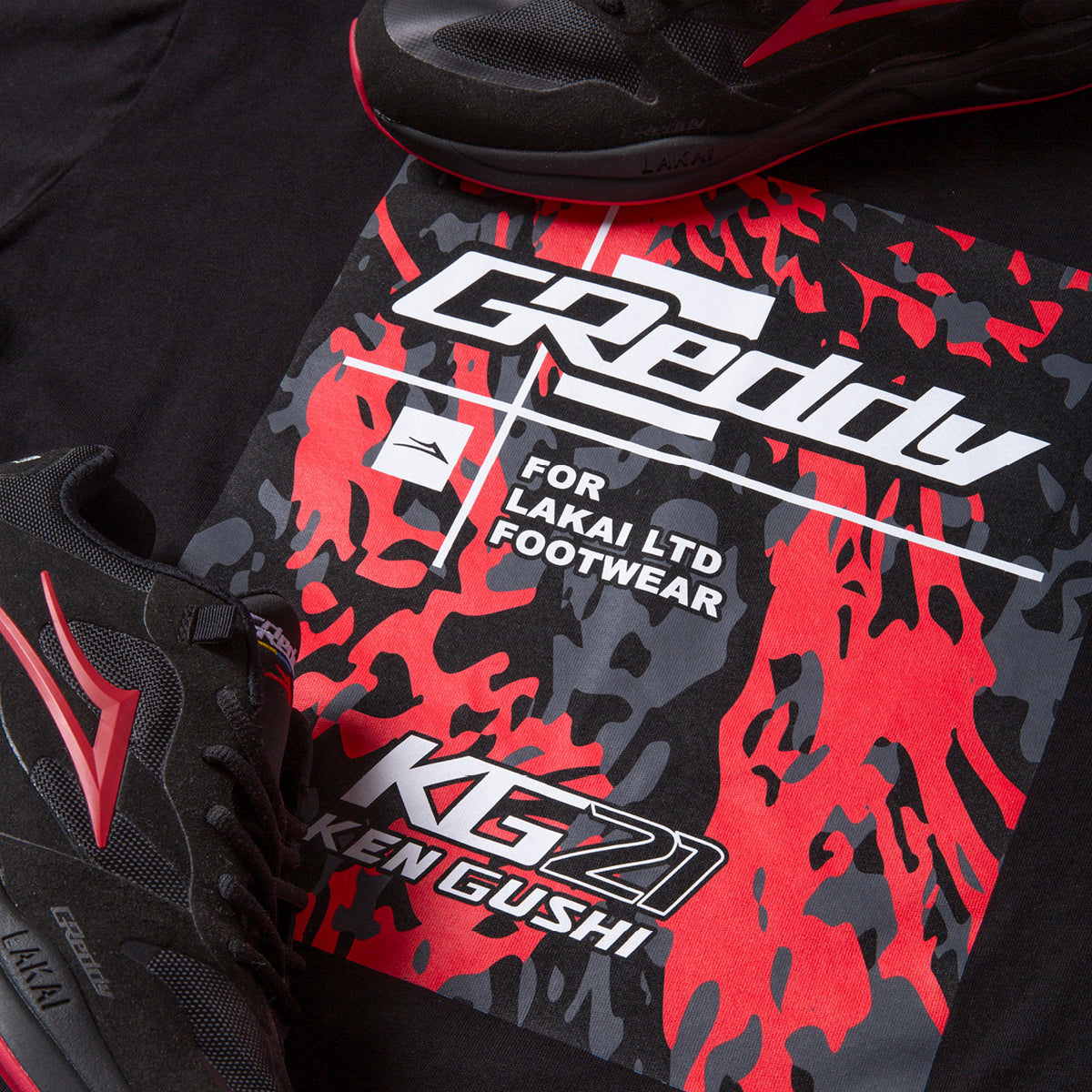 Lakai Ltd. x KG21 GReddy Racing EVO 2.0 - Blk/Red  (Limited Stock - Releasing Online 11/18/24 12noon PST)