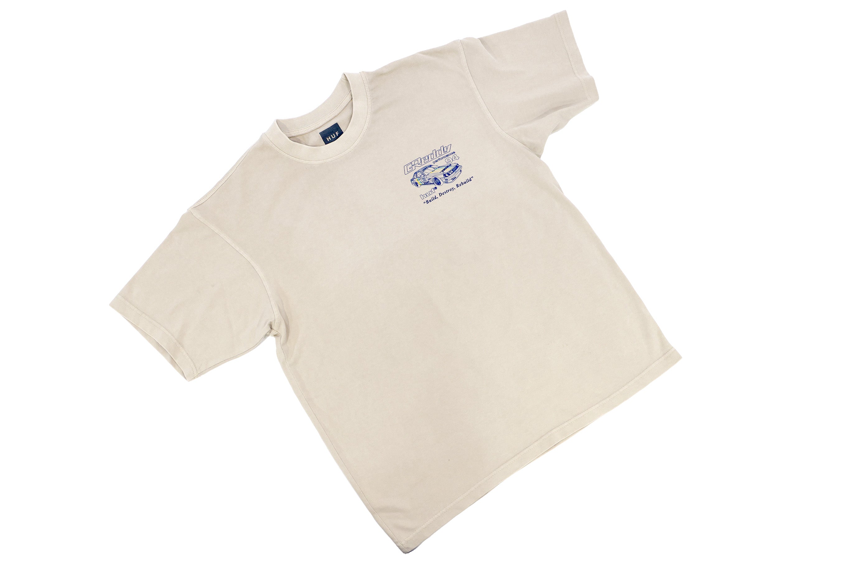 GReddy x HUF Retro Mod  Boxy Tee - Pigment French Oak