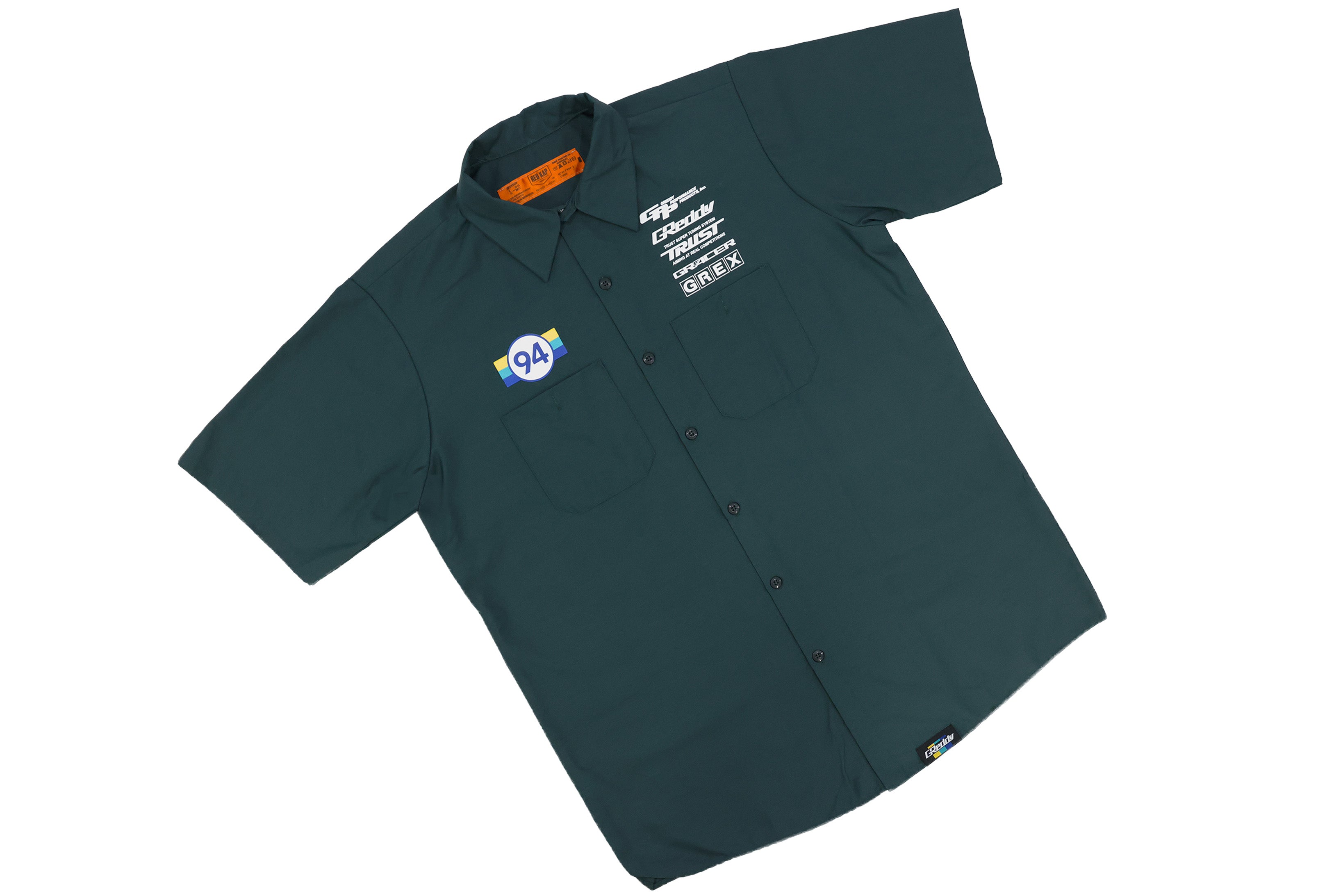 GReddy Established Mechanic's Button-up Work Shirt - Spruce Green