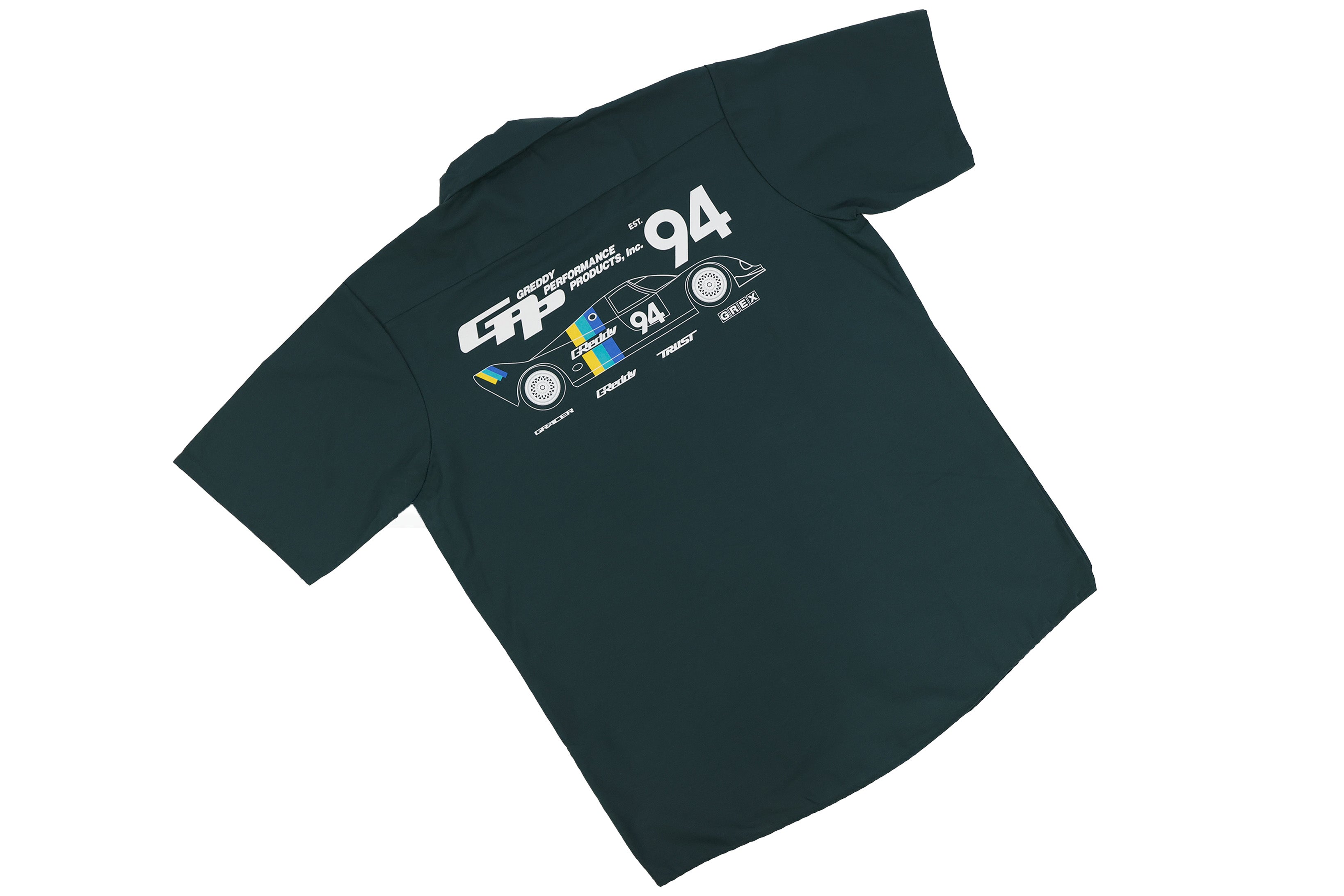 GReddy Established Mechanic's Button-up Work Shirt - Spruce Green