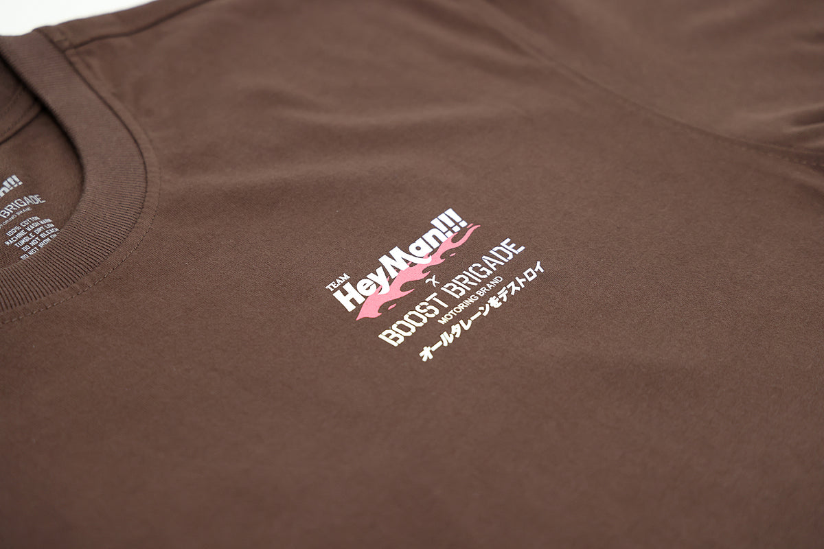 Boost Brigade X HeyMan Boxy Tee - Brown