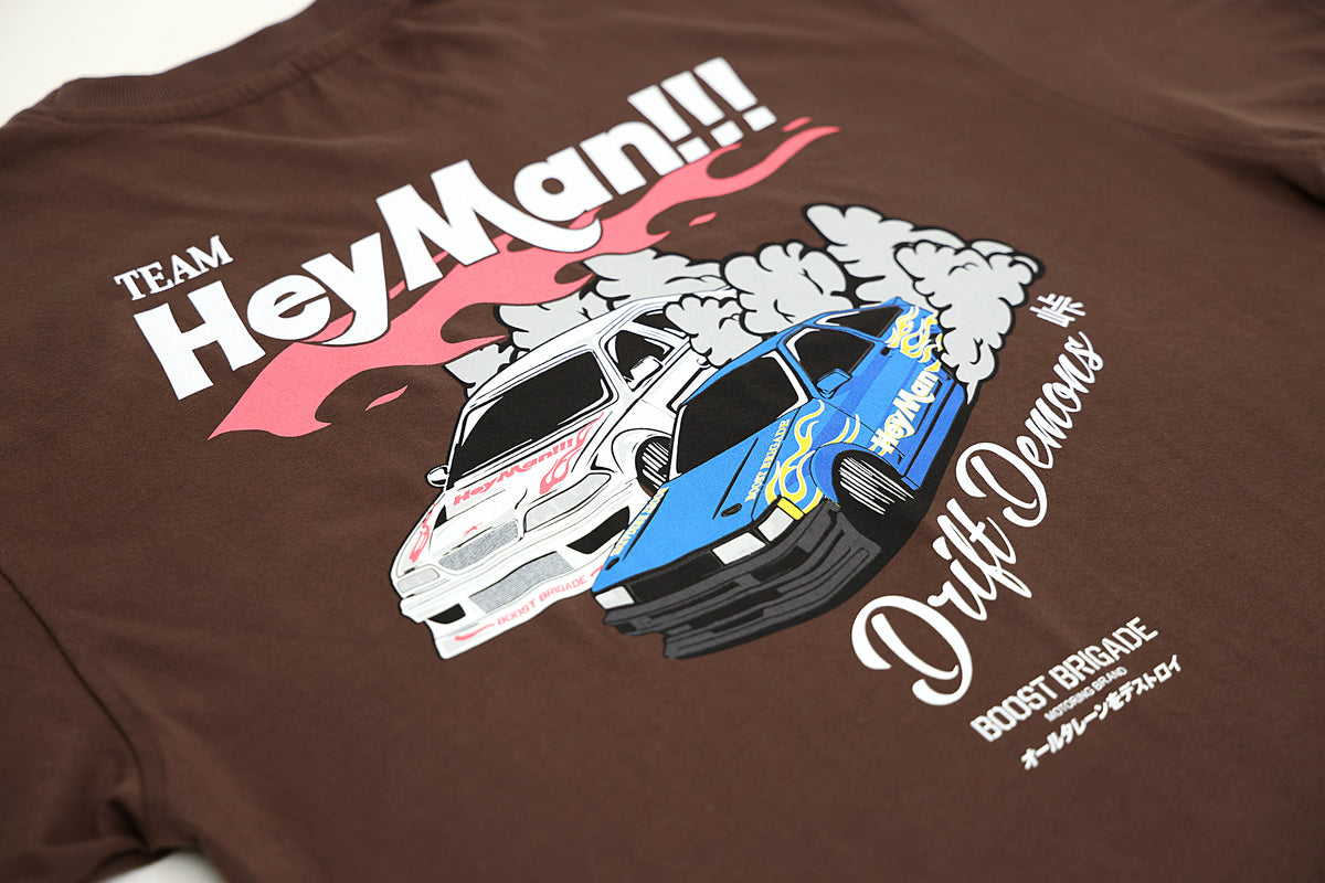 Boost Brigade X HeyMan Boxy Tee - Brown