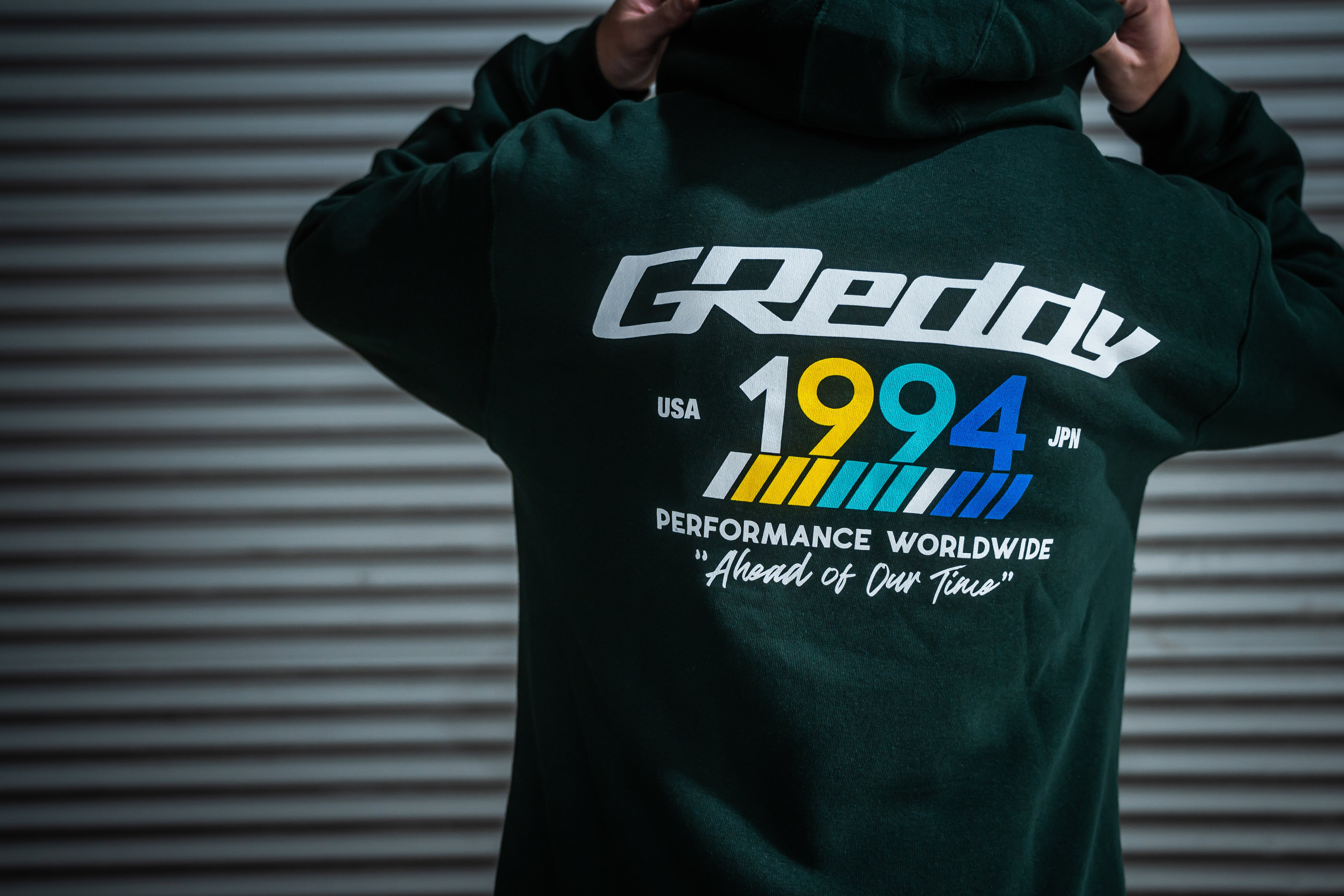 GReddy "94" Pullover Hood - Sports Green