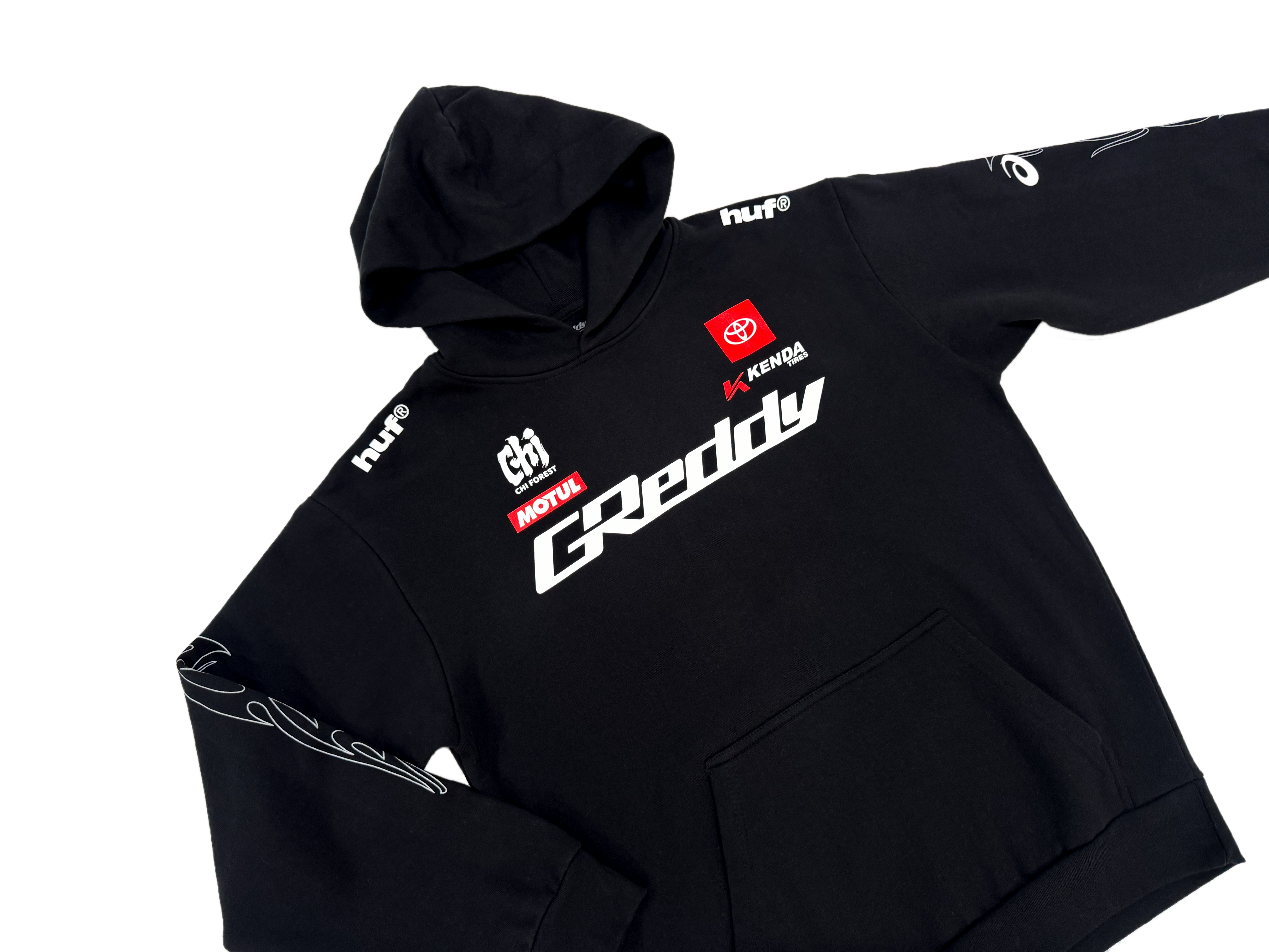GReddy x Gushi LB2  Pullover Hoodie - Black