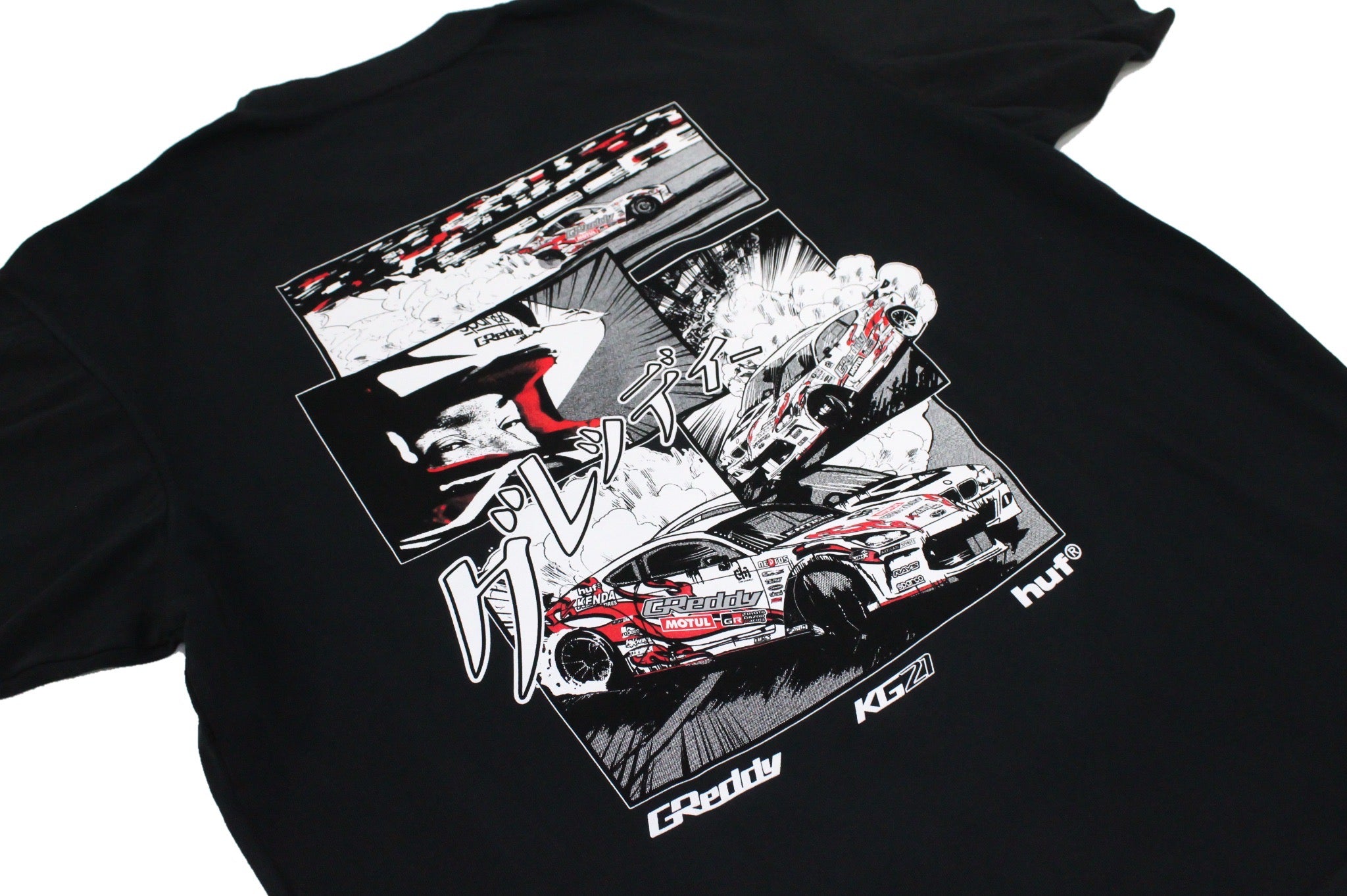 GReddy X HUF Reveal KG21 (Boxy Fit) Tee(s)  - Pigment Black