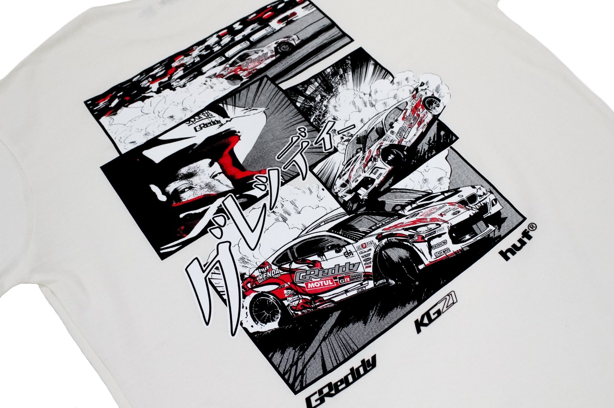 GReddy X HUF Reveal KG21 Tee(s)  - Natural