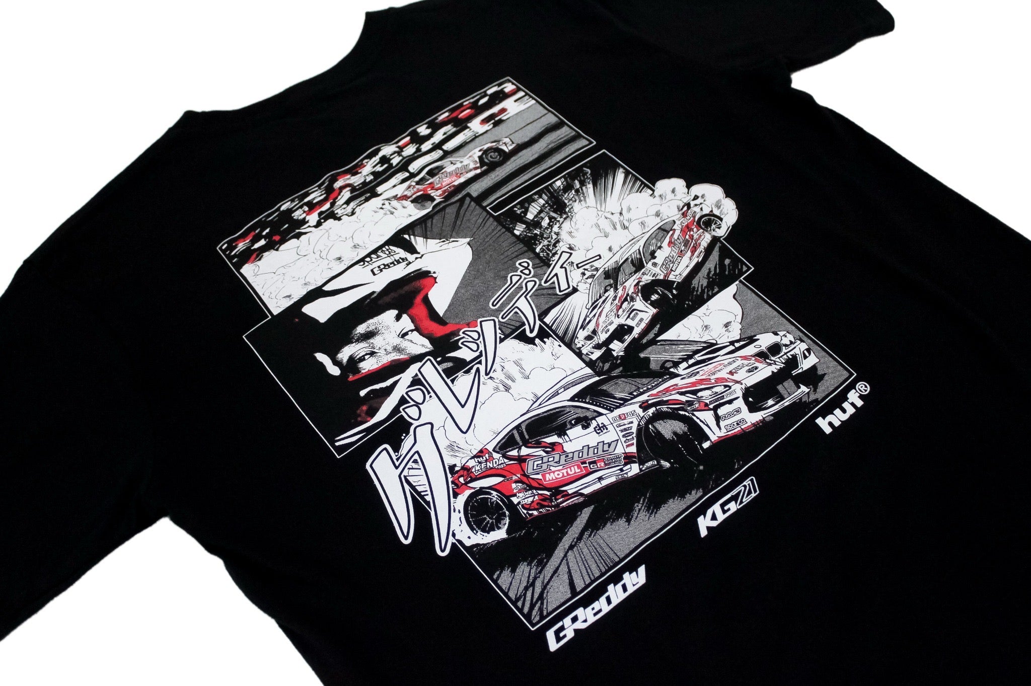 GReddy X HUF Reveal KG21 Tee(s)  - Black