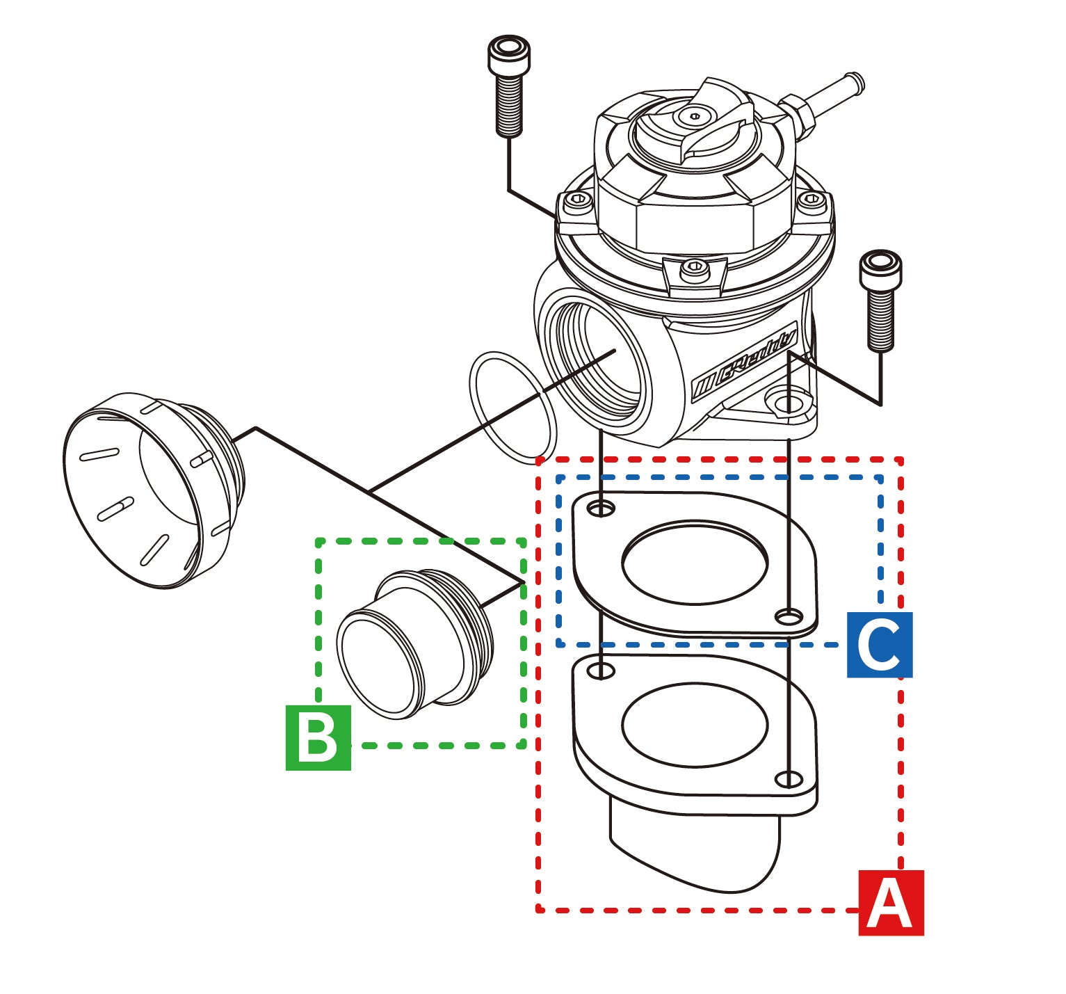 GREDDY TYPE FV2  BLOW OFF VALVE - (11501666)