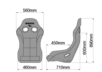 2025 TAS Fixed Bucket GReddy X BRIDE Zeta IV Classic Seat (Pre-order)